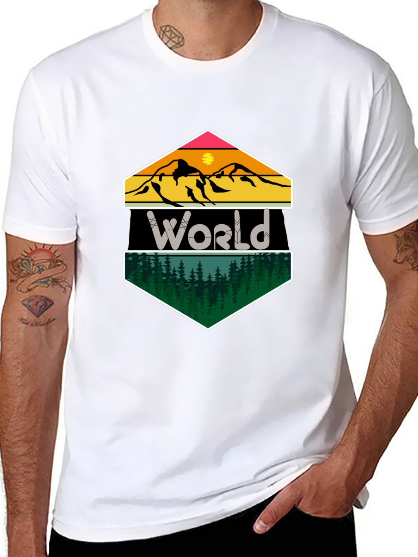 World Mountain Forest Graphic Tee