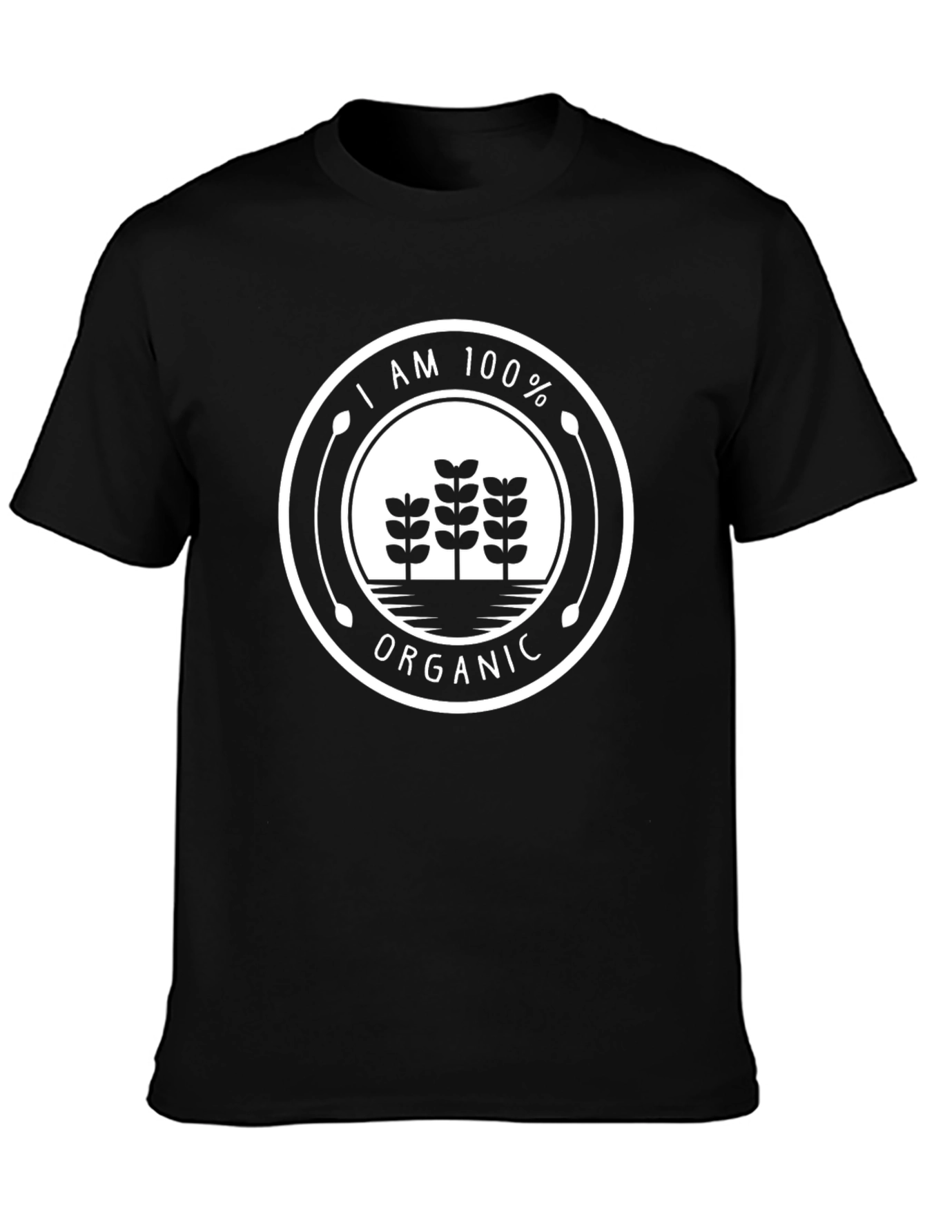 100% Organic Graphic Tee - Black