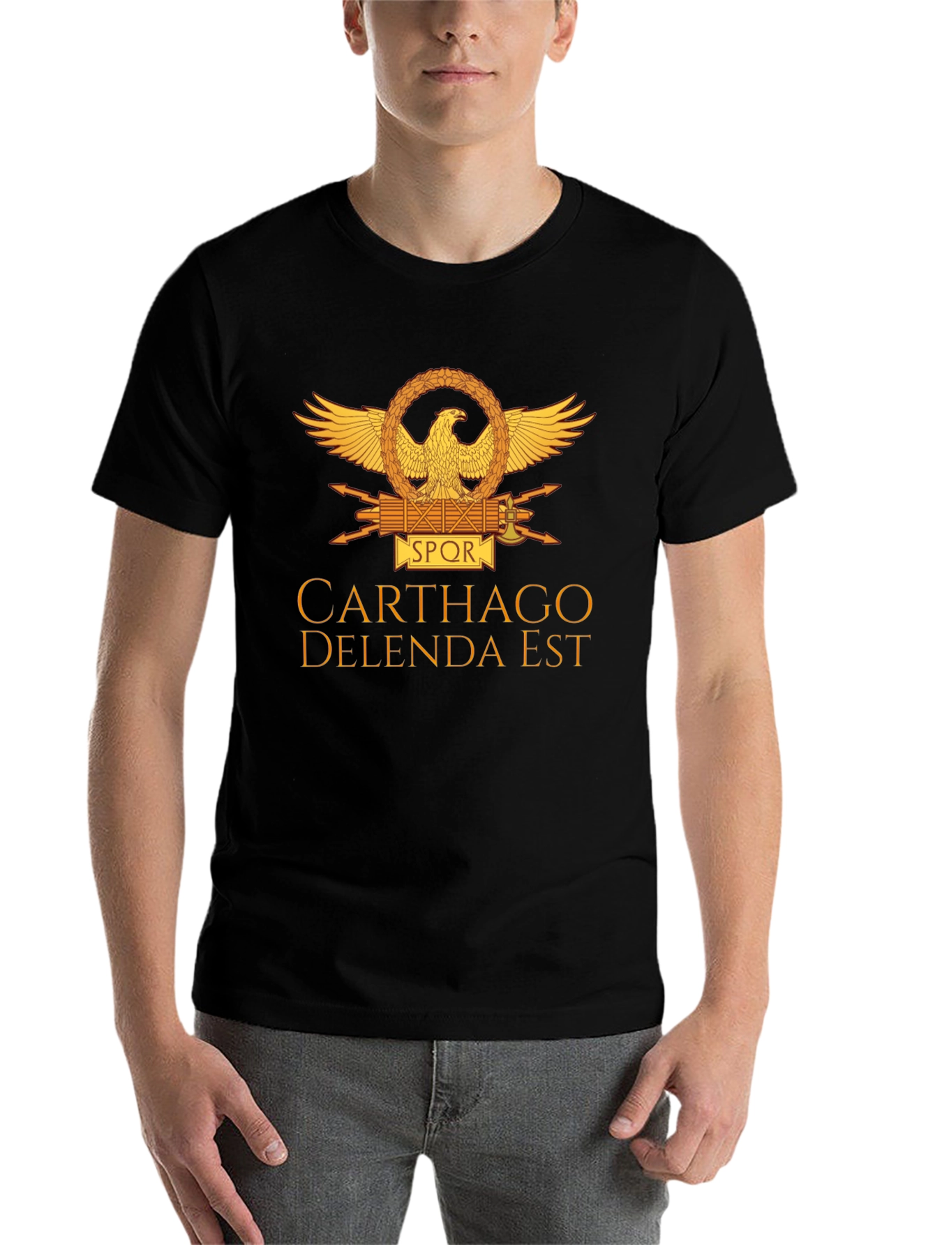 Carthago Delenda Est T-Shirt - Black Roman Empire Tee