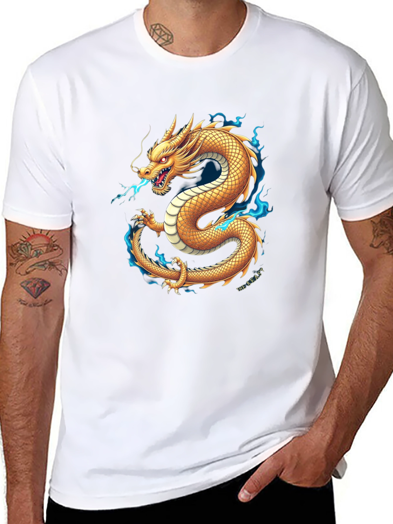 Golden Dragon T-Shirt - Unleash the Beast!
