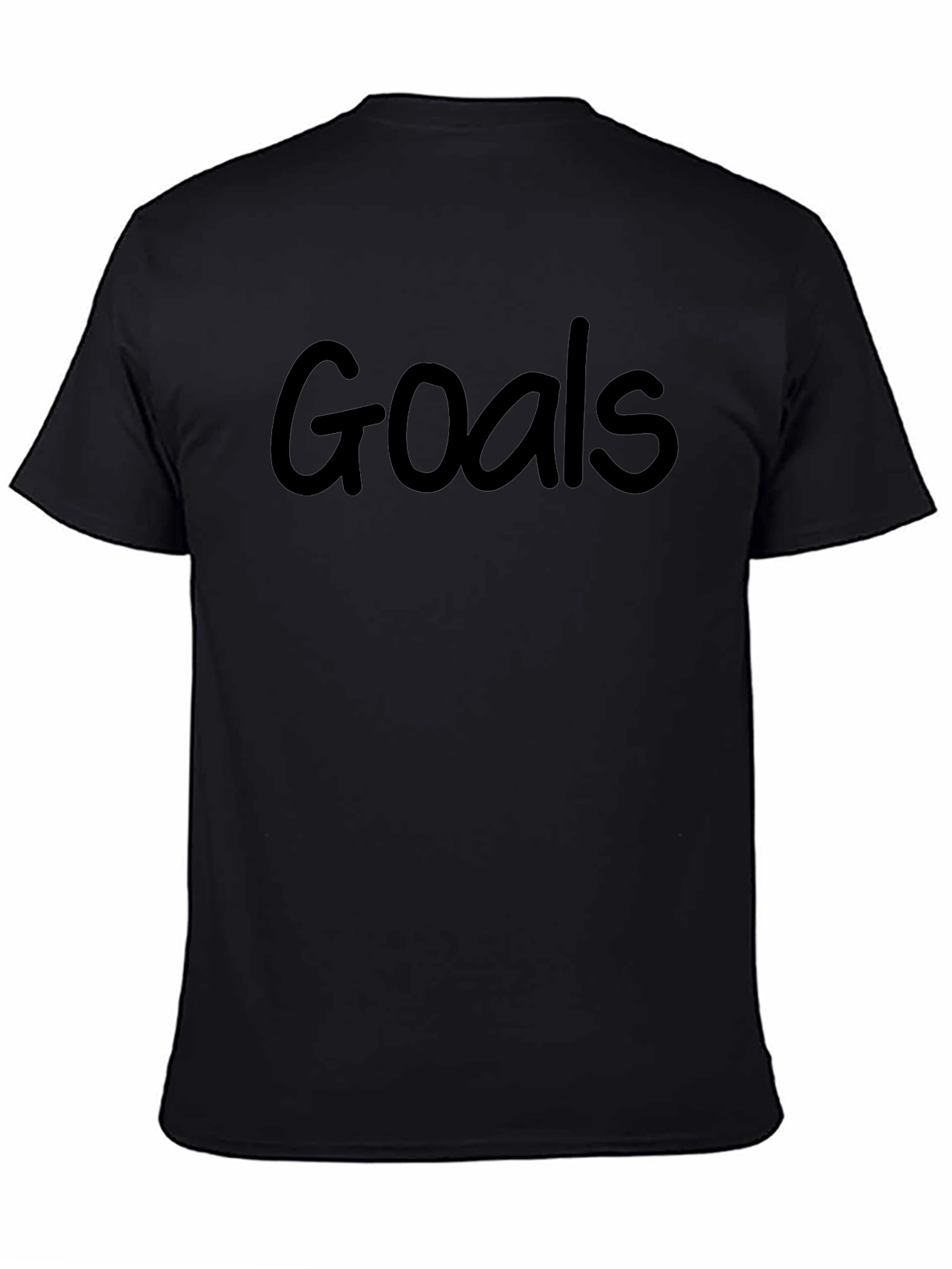 Goals Black Graphic T-Shirt