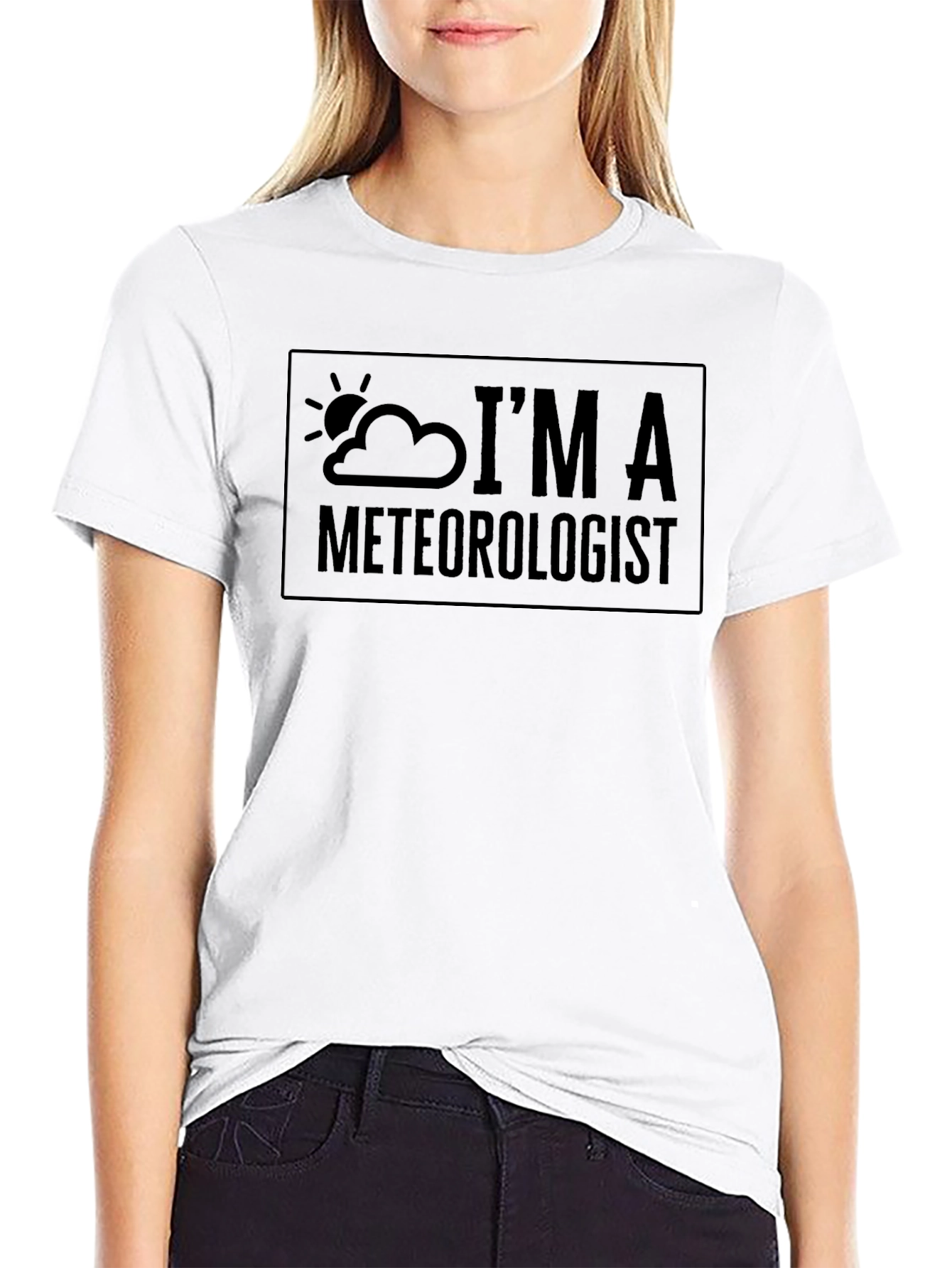 Im A Meteorologist Black T-Shirt Weather Science Tee