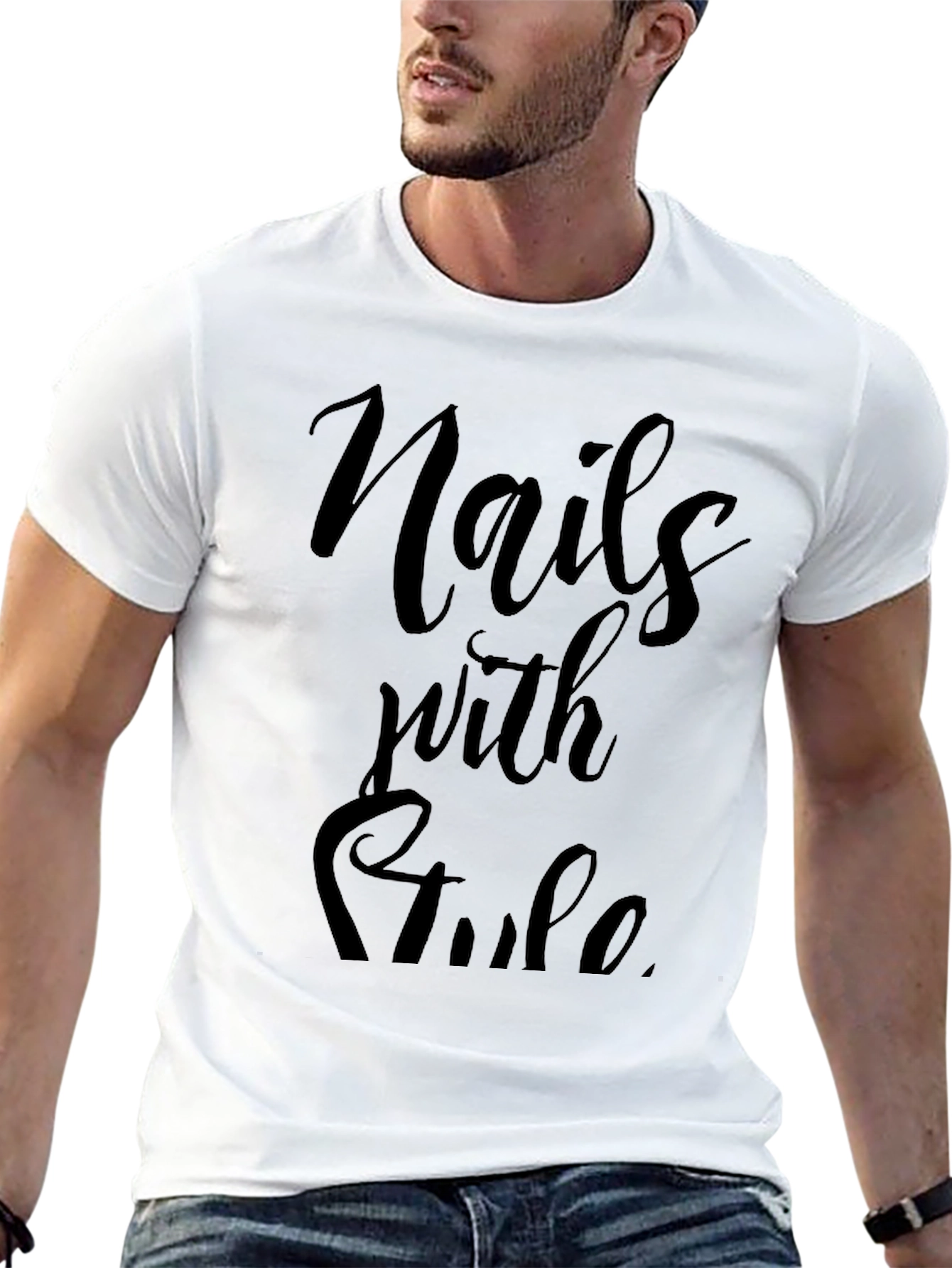 Nails with Style Black Graphic Tee