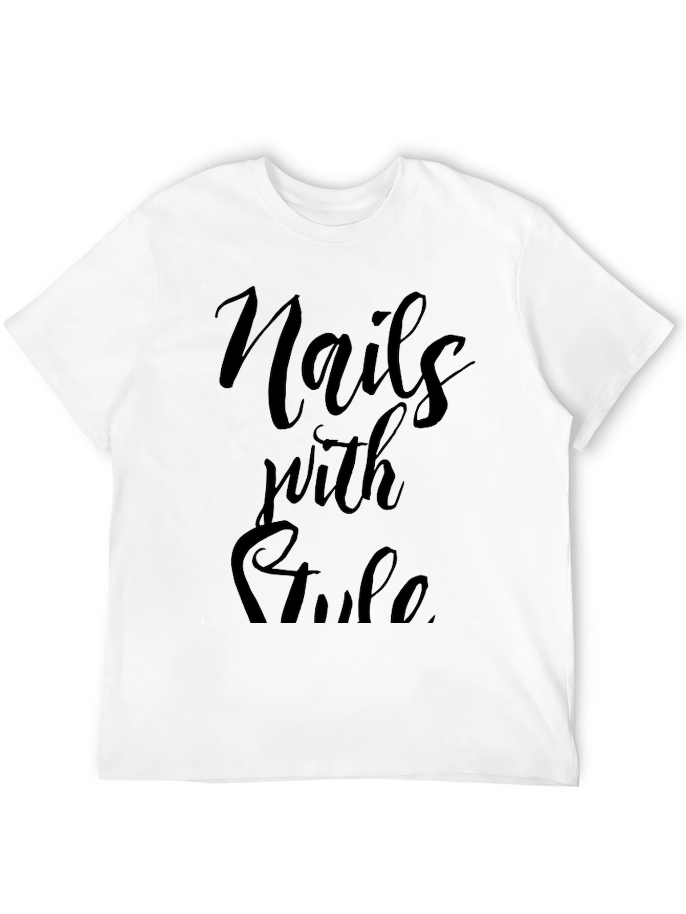 Nails with Style Black Graphic Tee