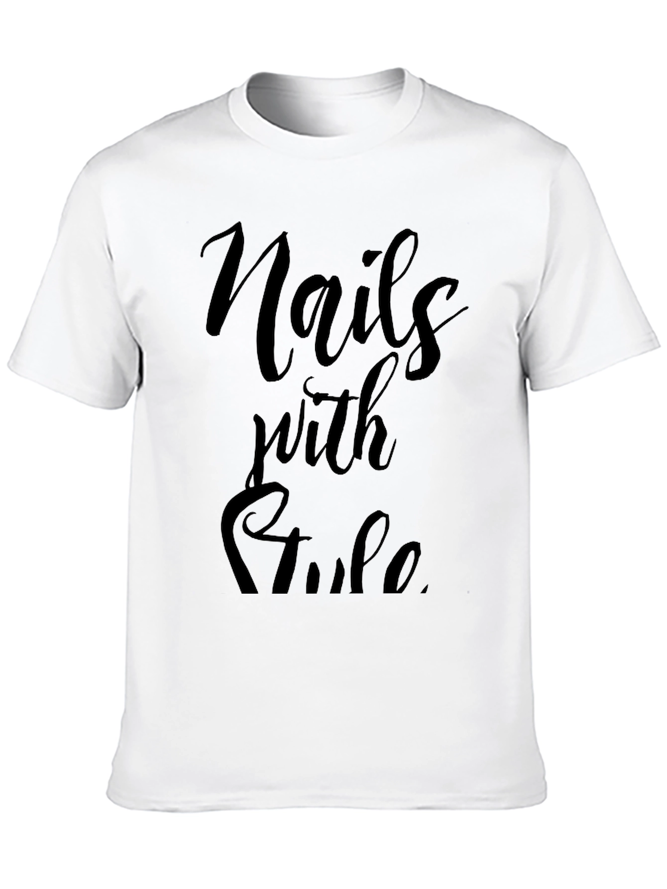 Nails with Style Black Graphic Tee