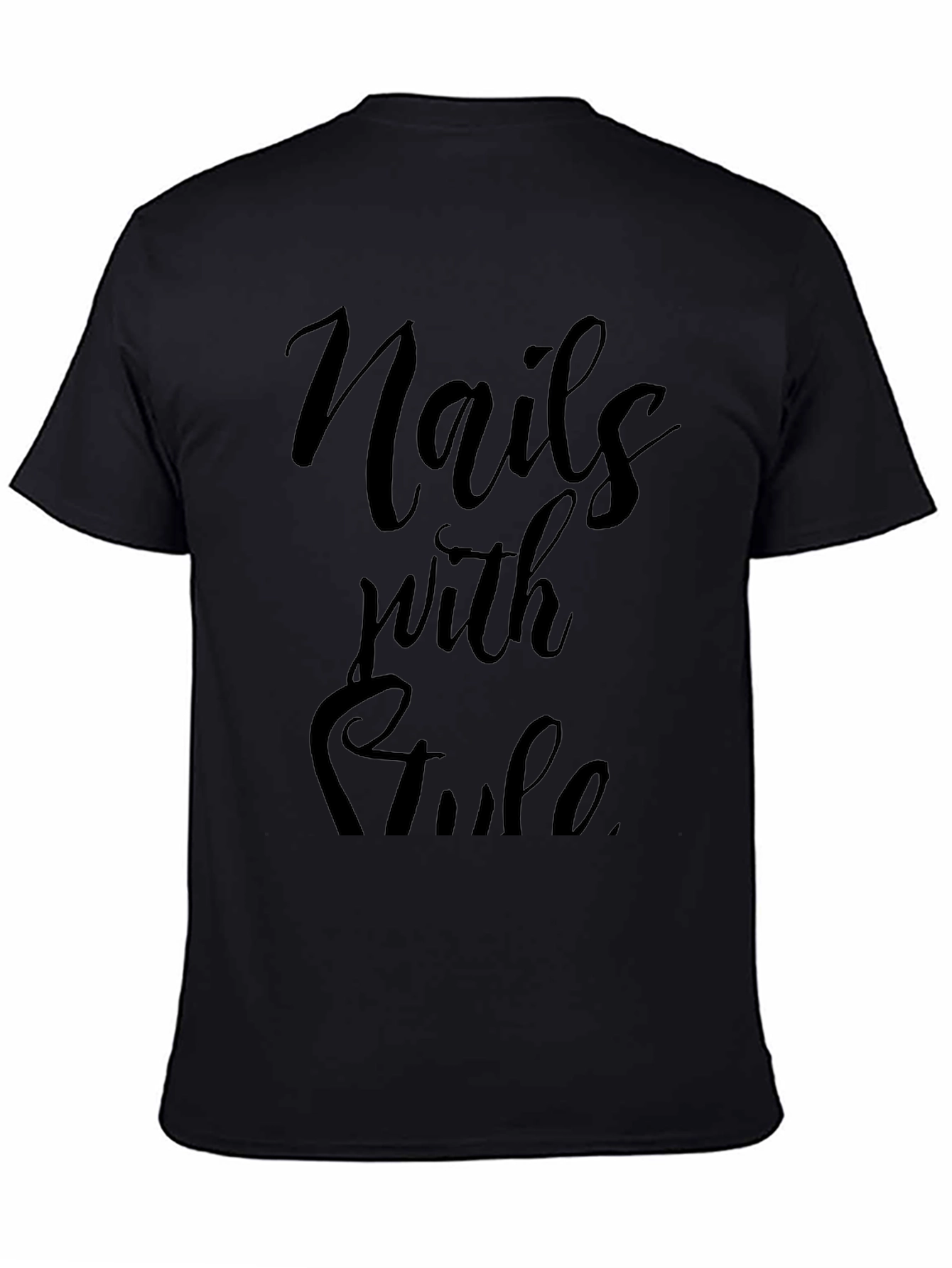 Nails with Style Black Graphic Tee