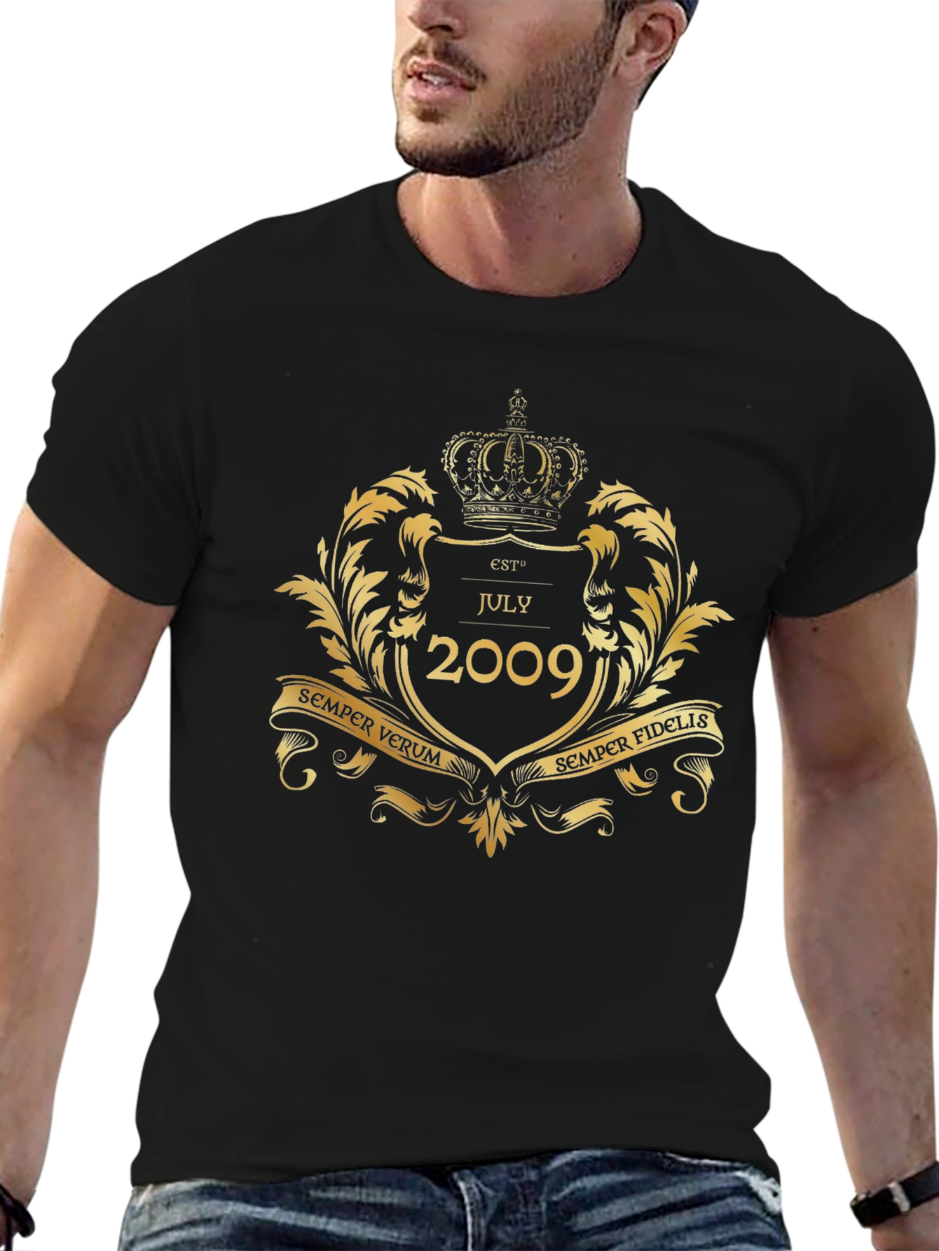Est July 2009 Black T-Shirt