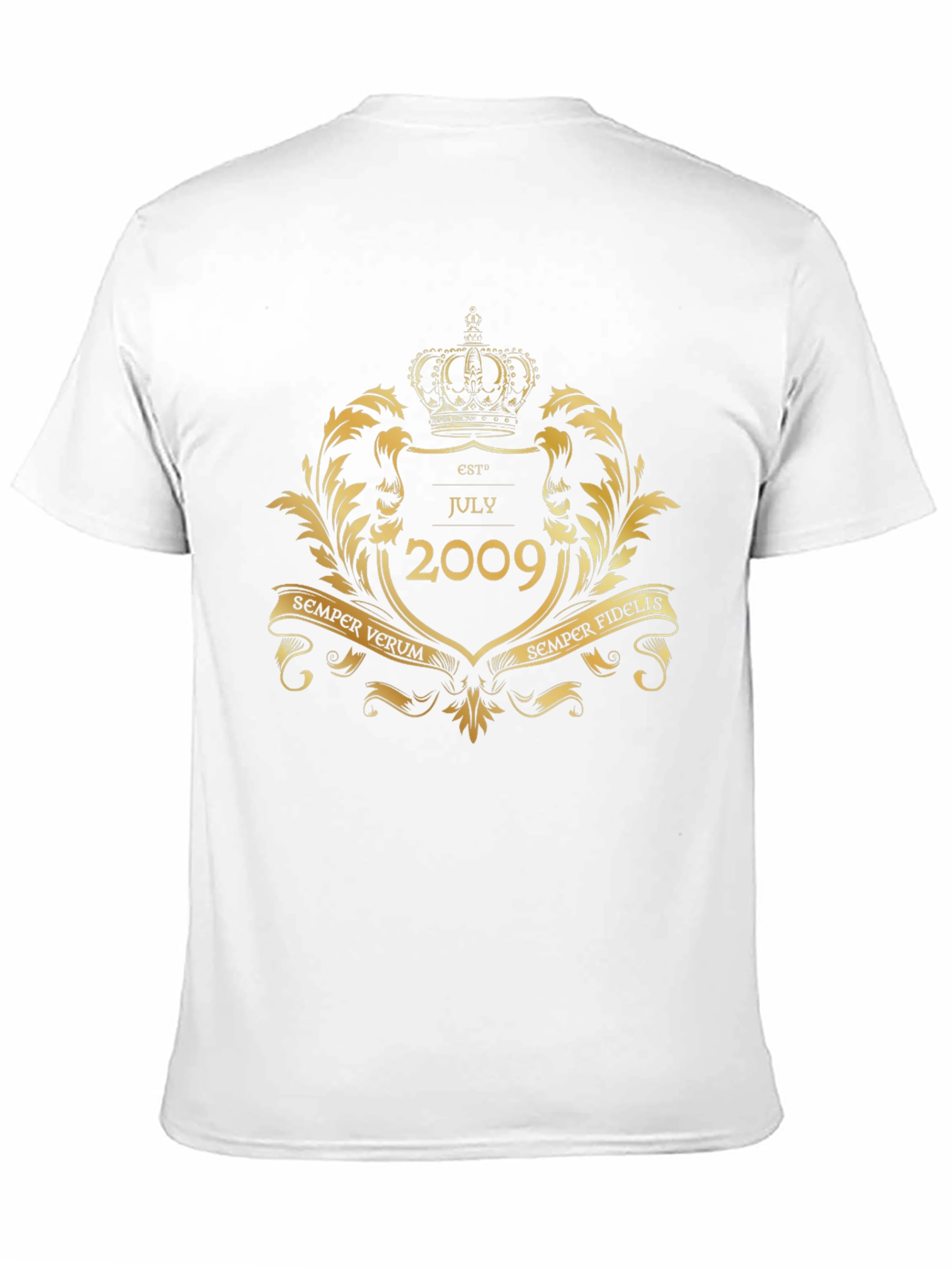 Est July 2009 Black T-Shirt
