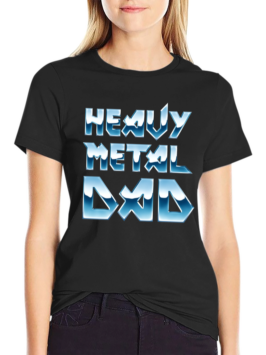 Heavy Metal Dad Graphic T-Shirt - Cool Gift for Rock Loving Dads