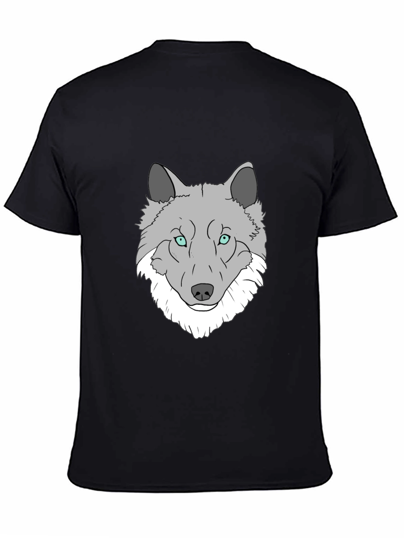 Wolf Graphic Print T-Shirt - Stylish Mens Tee