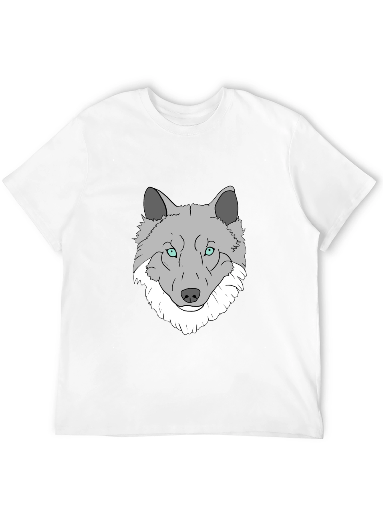 Wolf Graphic Print T-Shirt - Stylish Mens Tee