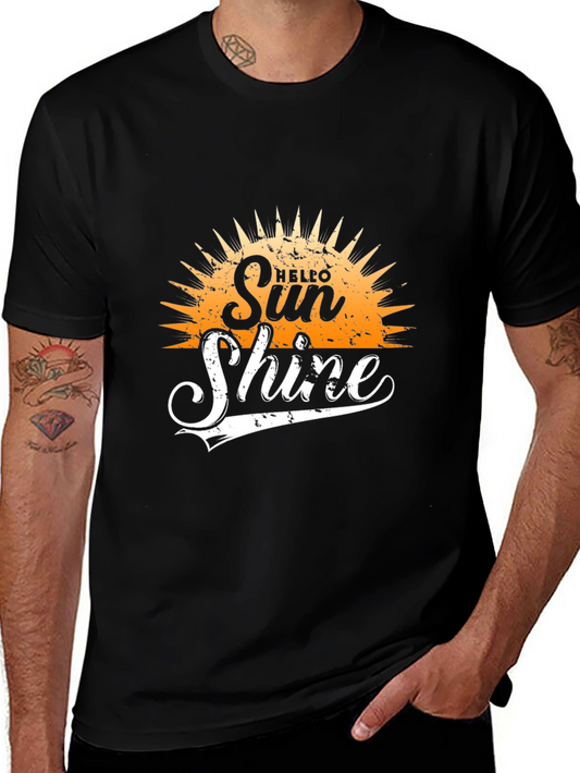 Hello Sunshine Graphic Print Tee