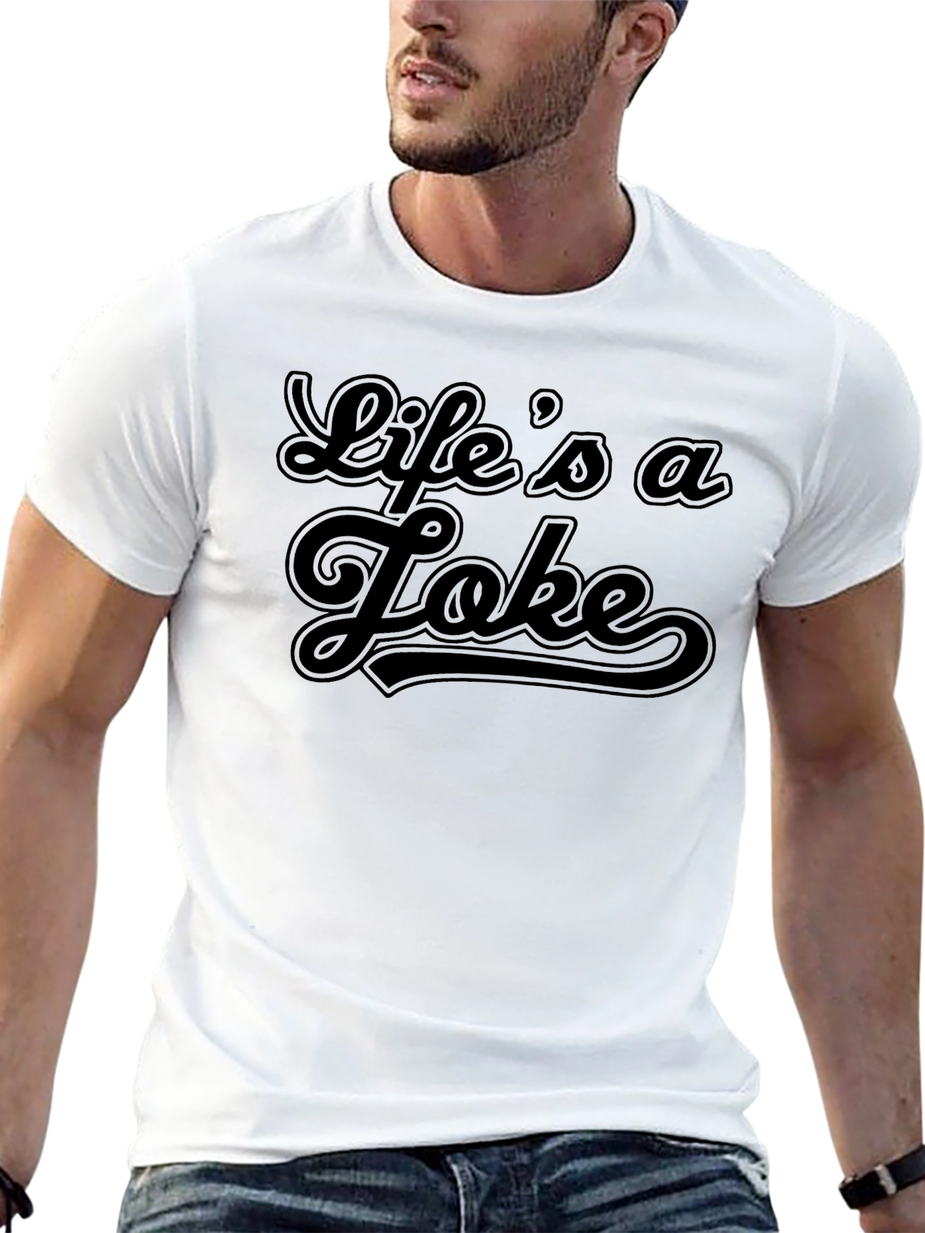 Lifes a Joke - Black Graphic Tee