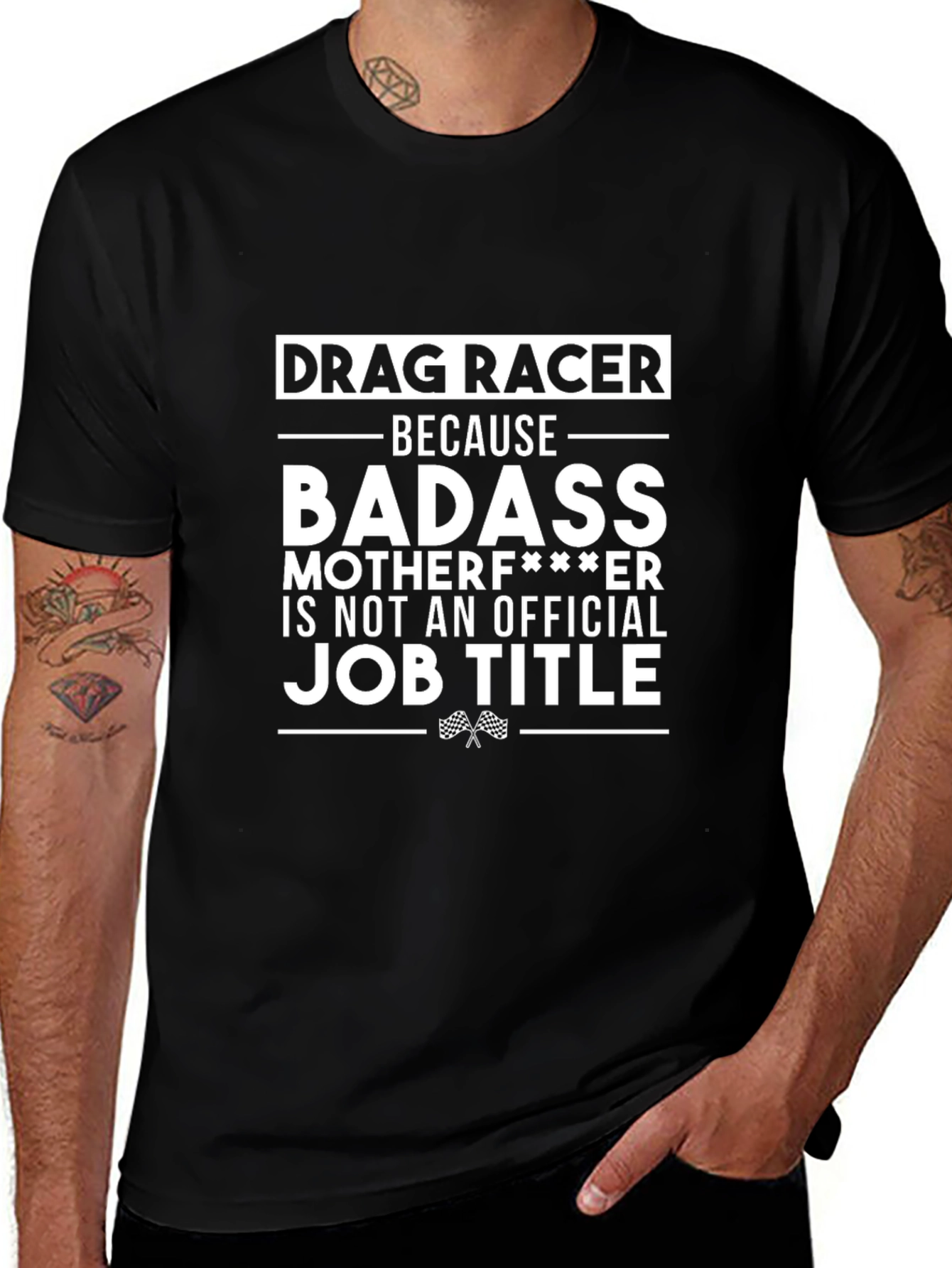 Drag Racer Badass Graphic T-Shirt