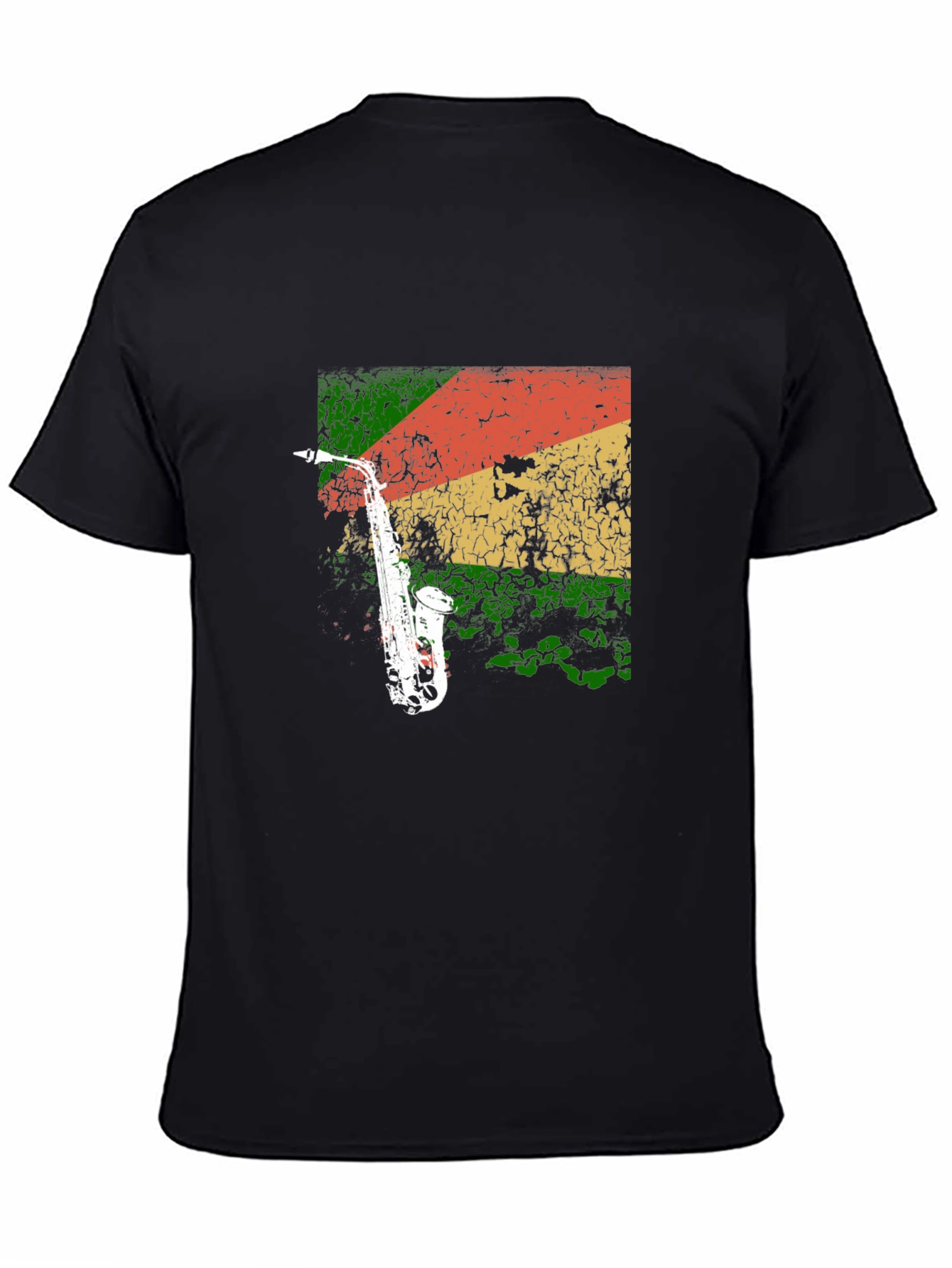 Saxophone Reggae T-Shirt - Cool Music Tee
