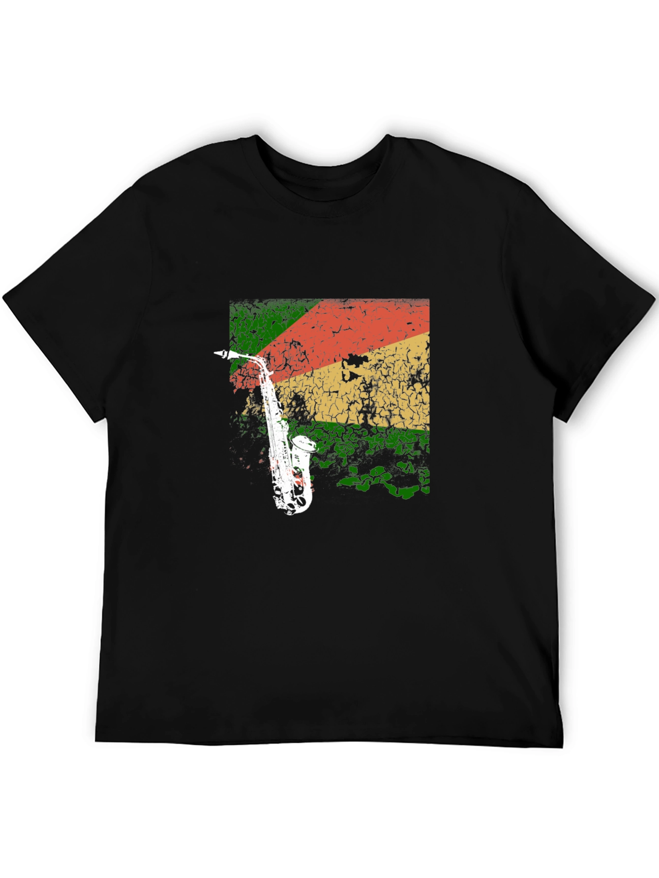 Saxophone Reggae T-Shirt - Cool Music Tee