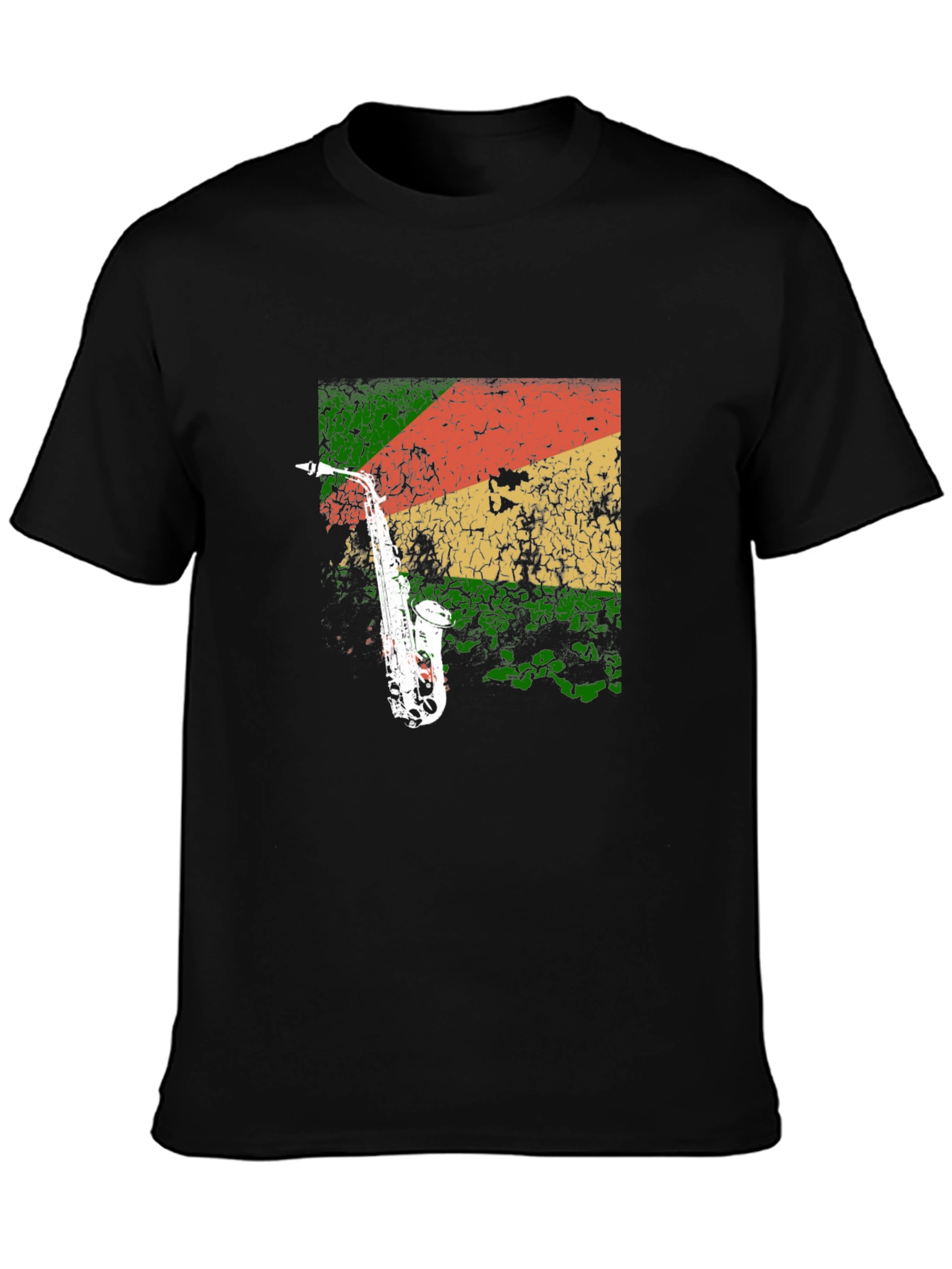 Saxophone Reggae T-Shirt - Cool Music Tee