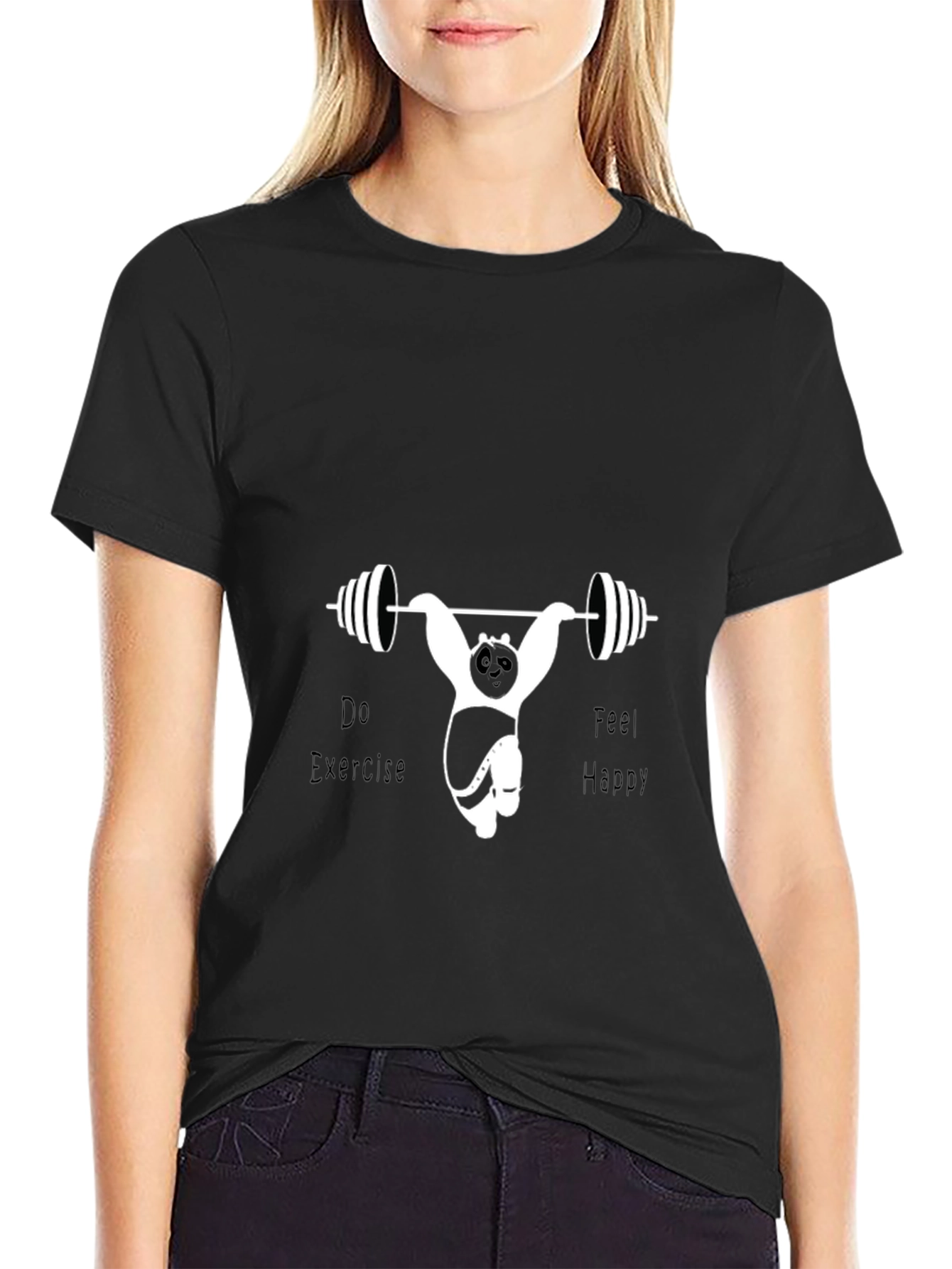 Panda Workout T-Shirt - Funny Fitness Tee