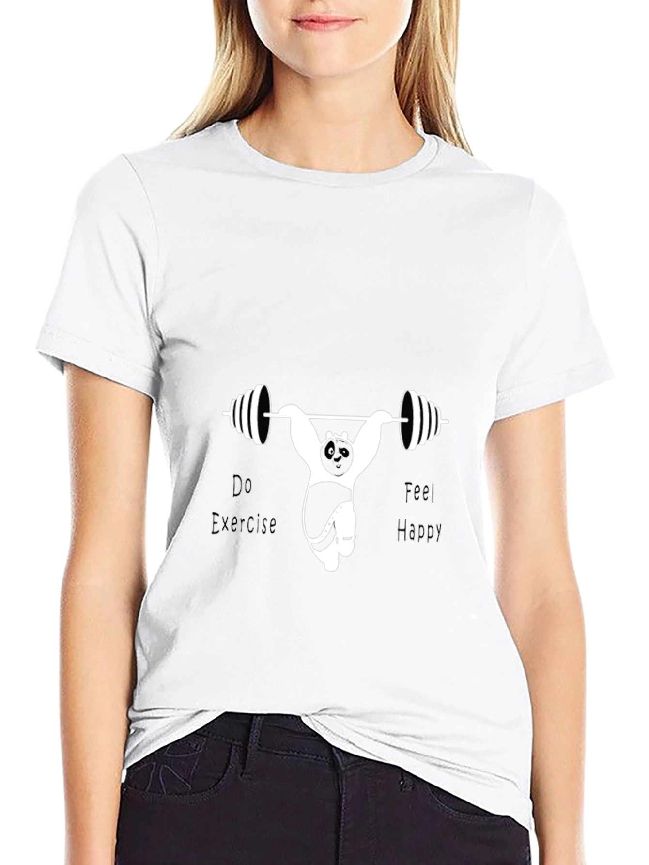 Panda Workout T-Shirt - Funny Fitness Tee