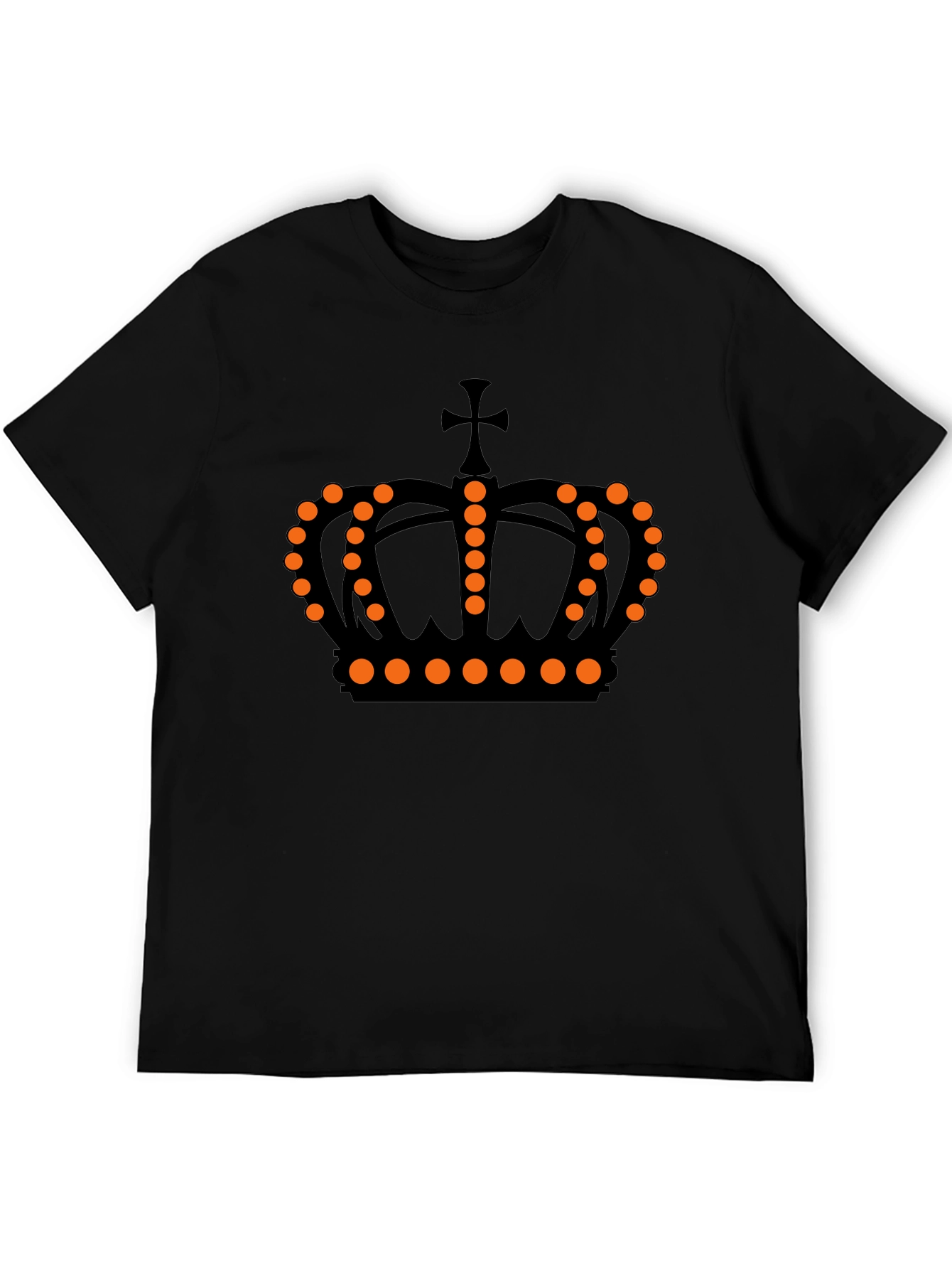 Crown Graphic Tee - Black Casual Shirt