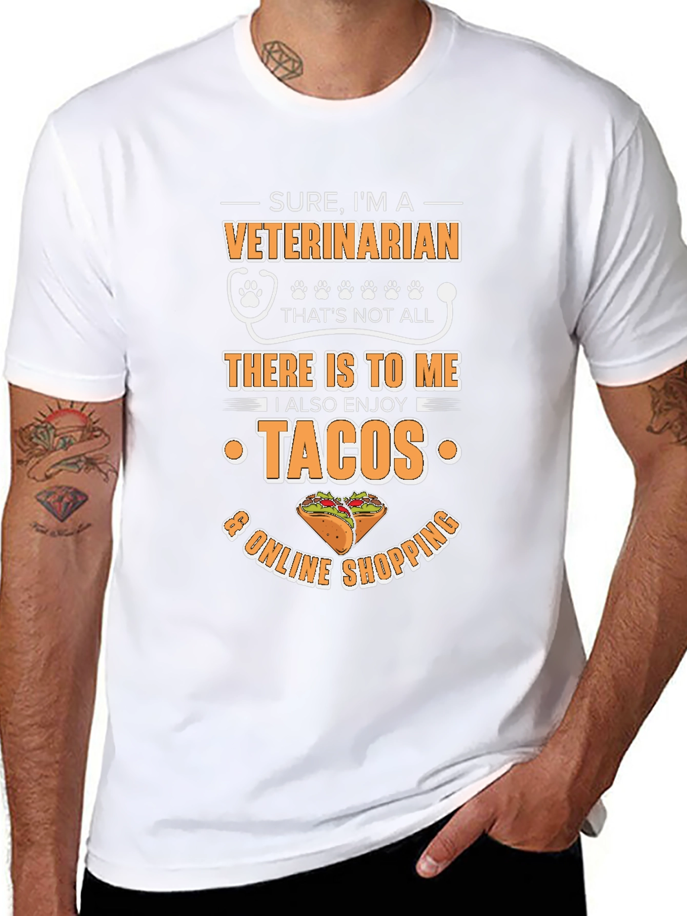 Veterinarian Taco & Online Shopping T-Shirt