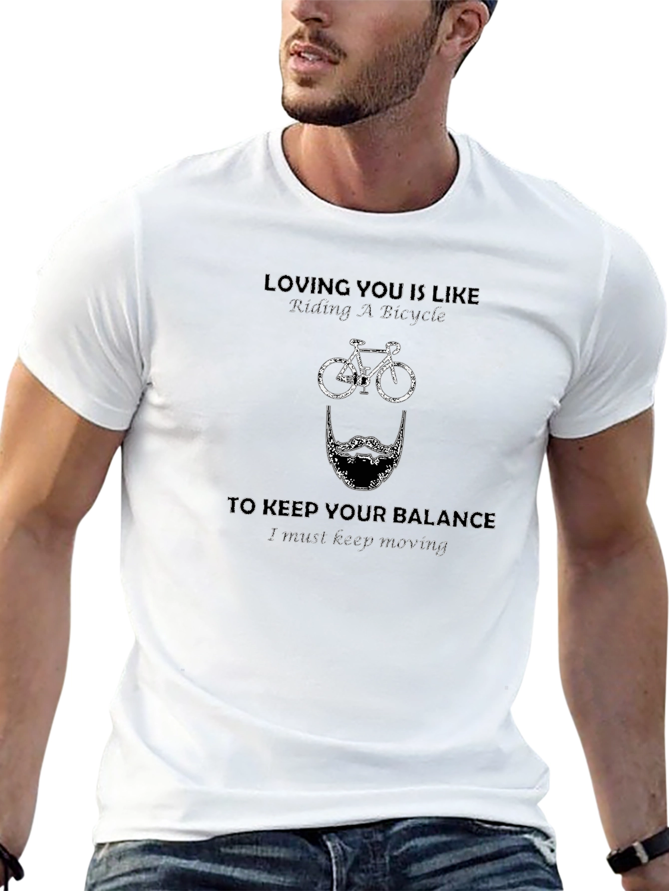 Riding A Bicycle Graphic T-Shirt - Unisex