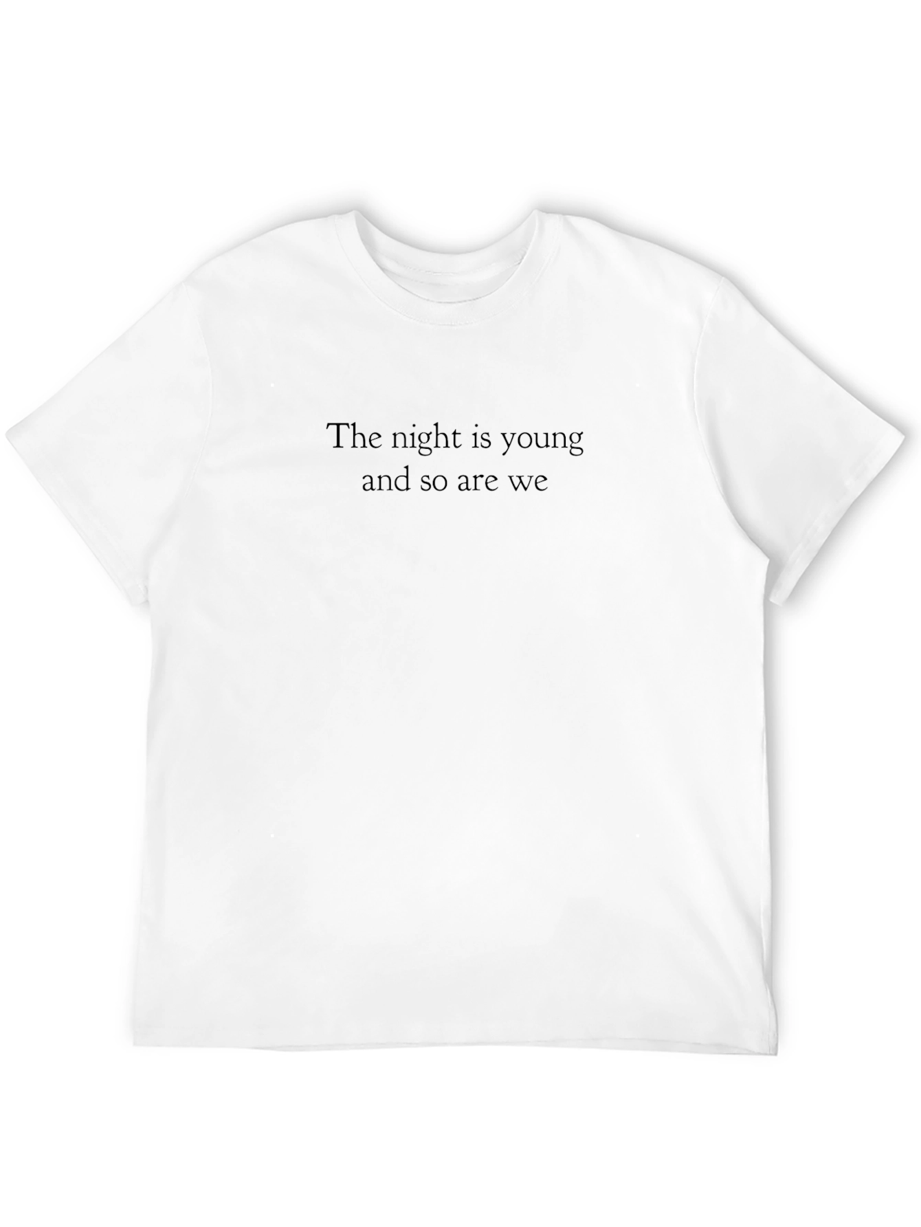 The Night is Young Black T-Shirt