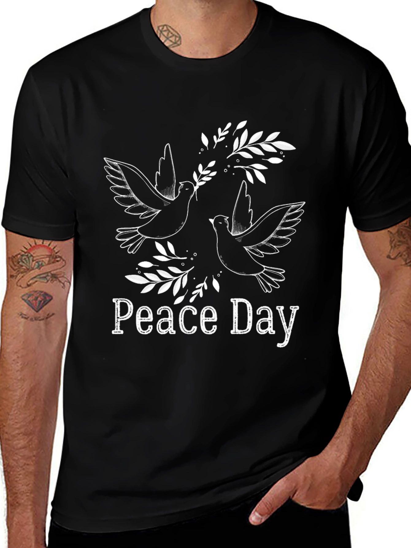 Peace Day Dove Graphic T-Shirt