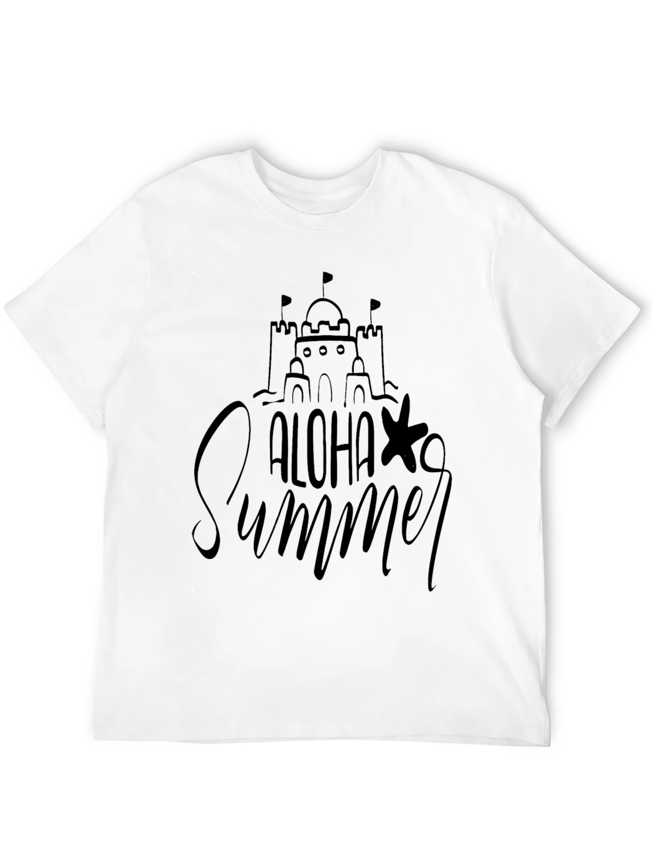 Aloha Summer Graphic Tee - Sandcastle Design