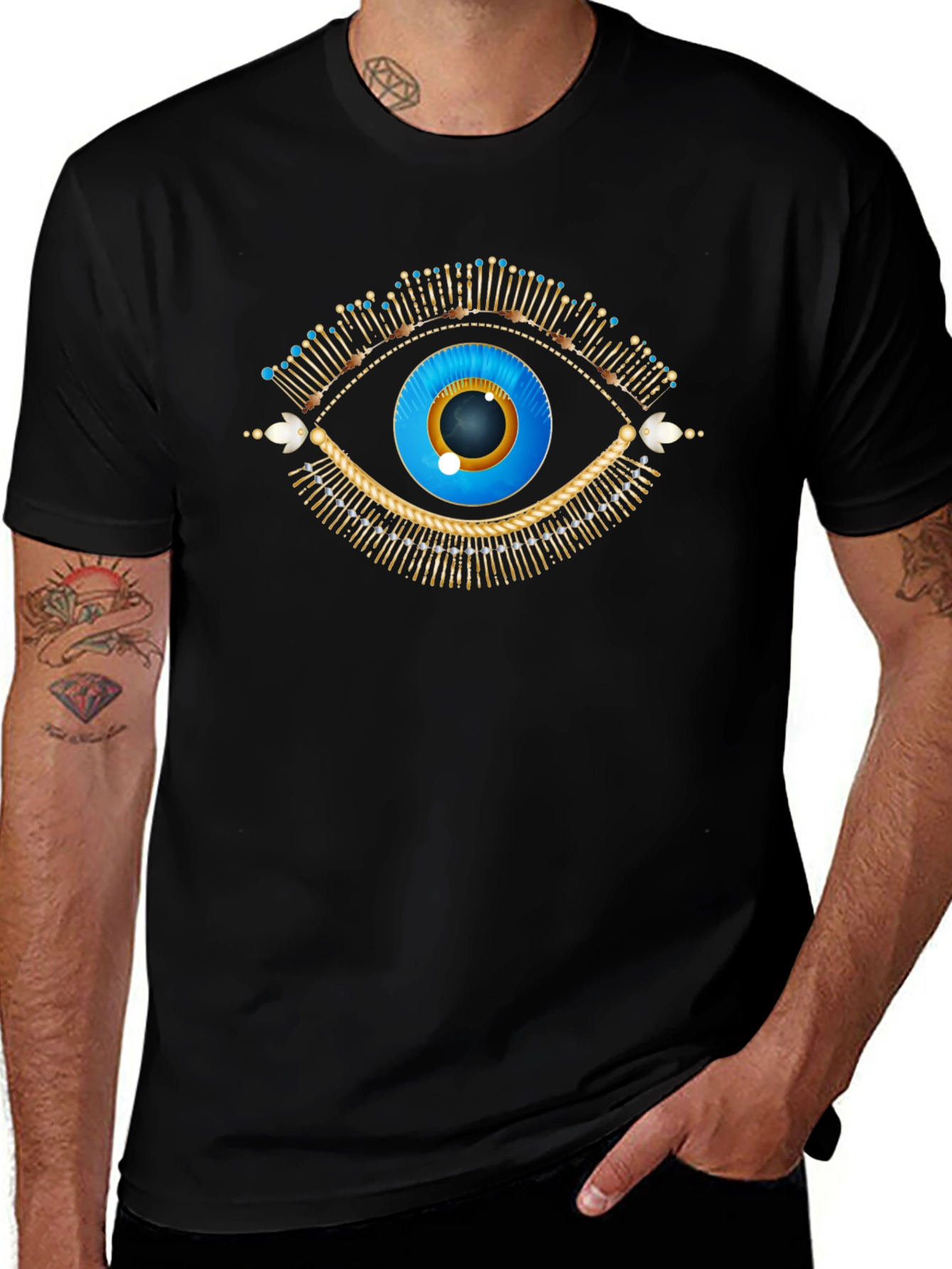 Mystic Eye Graphic Tee - Unisex Black T-Shirt