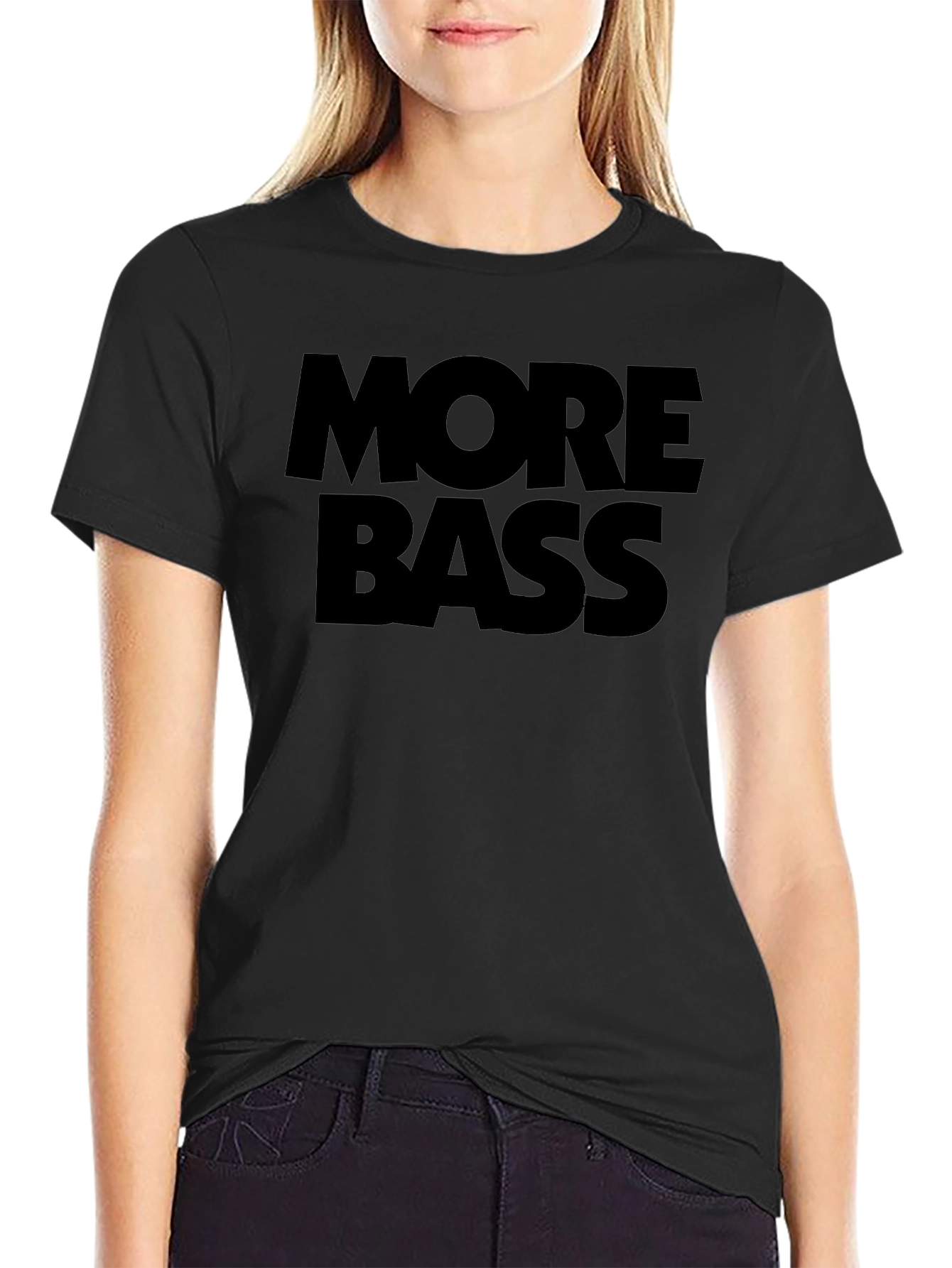 More Bass Black Graphic Tee