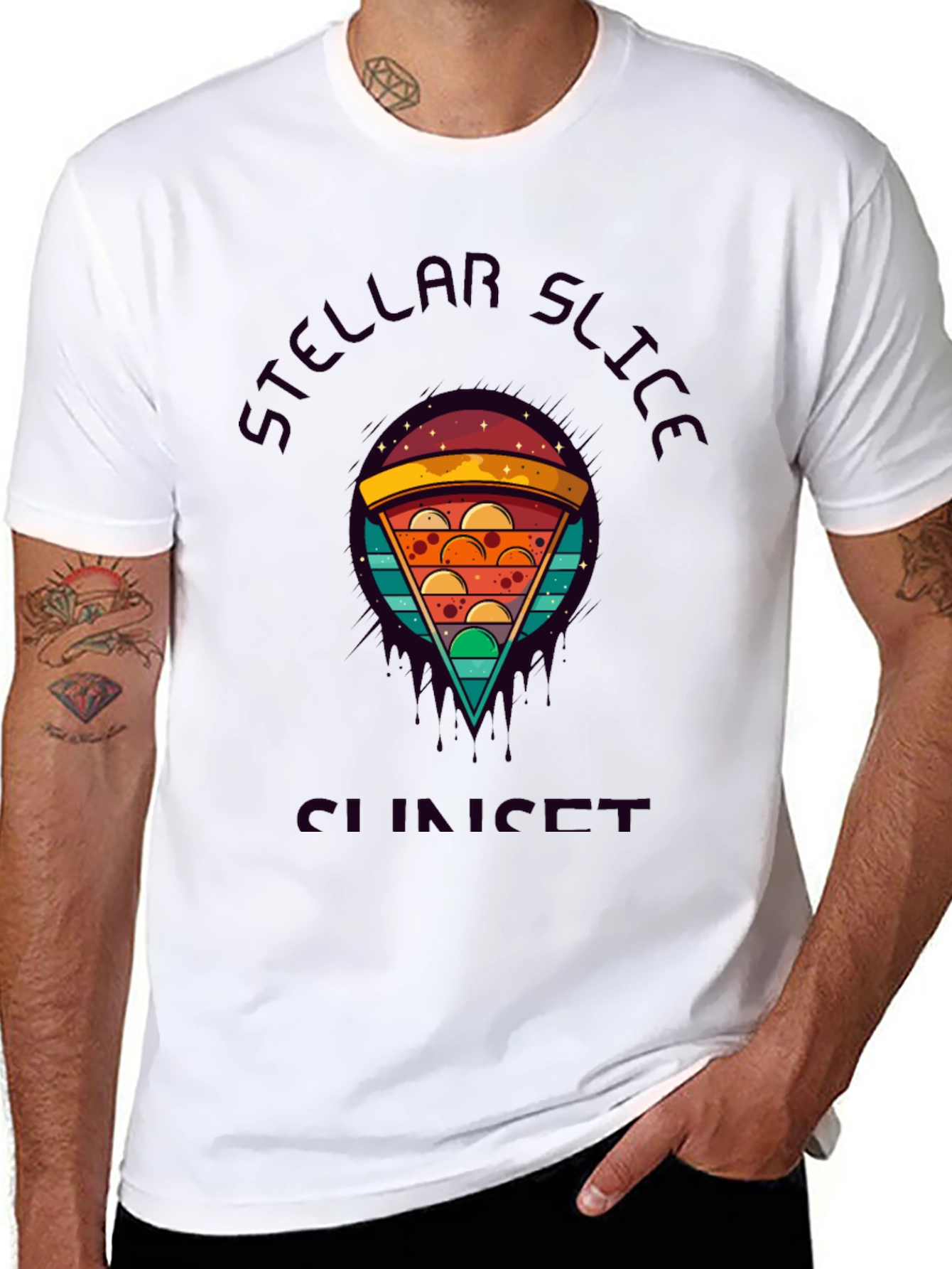Stellar Slice Sunset Graphic Tee