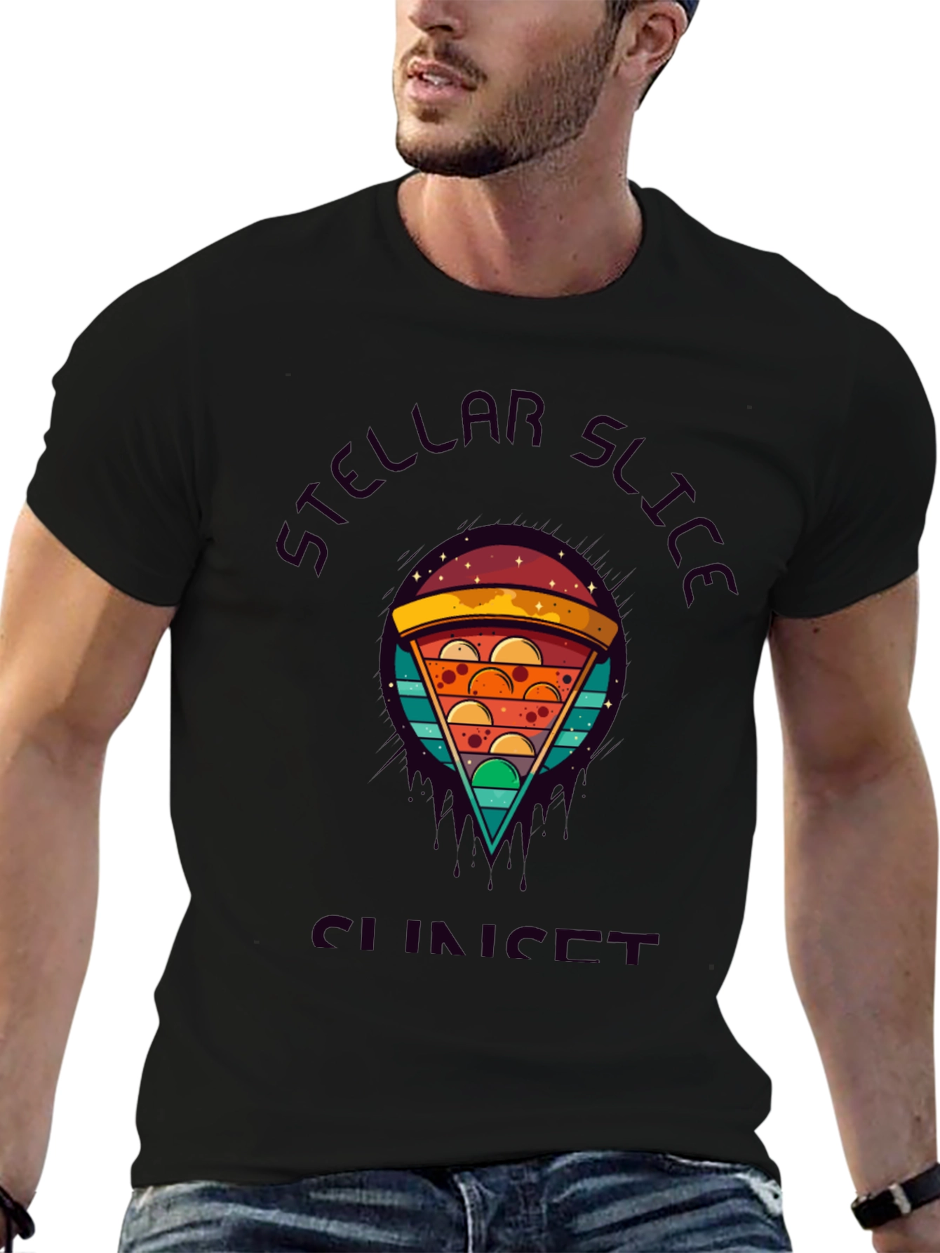 Stellar Slice Sunset Graphic Tee