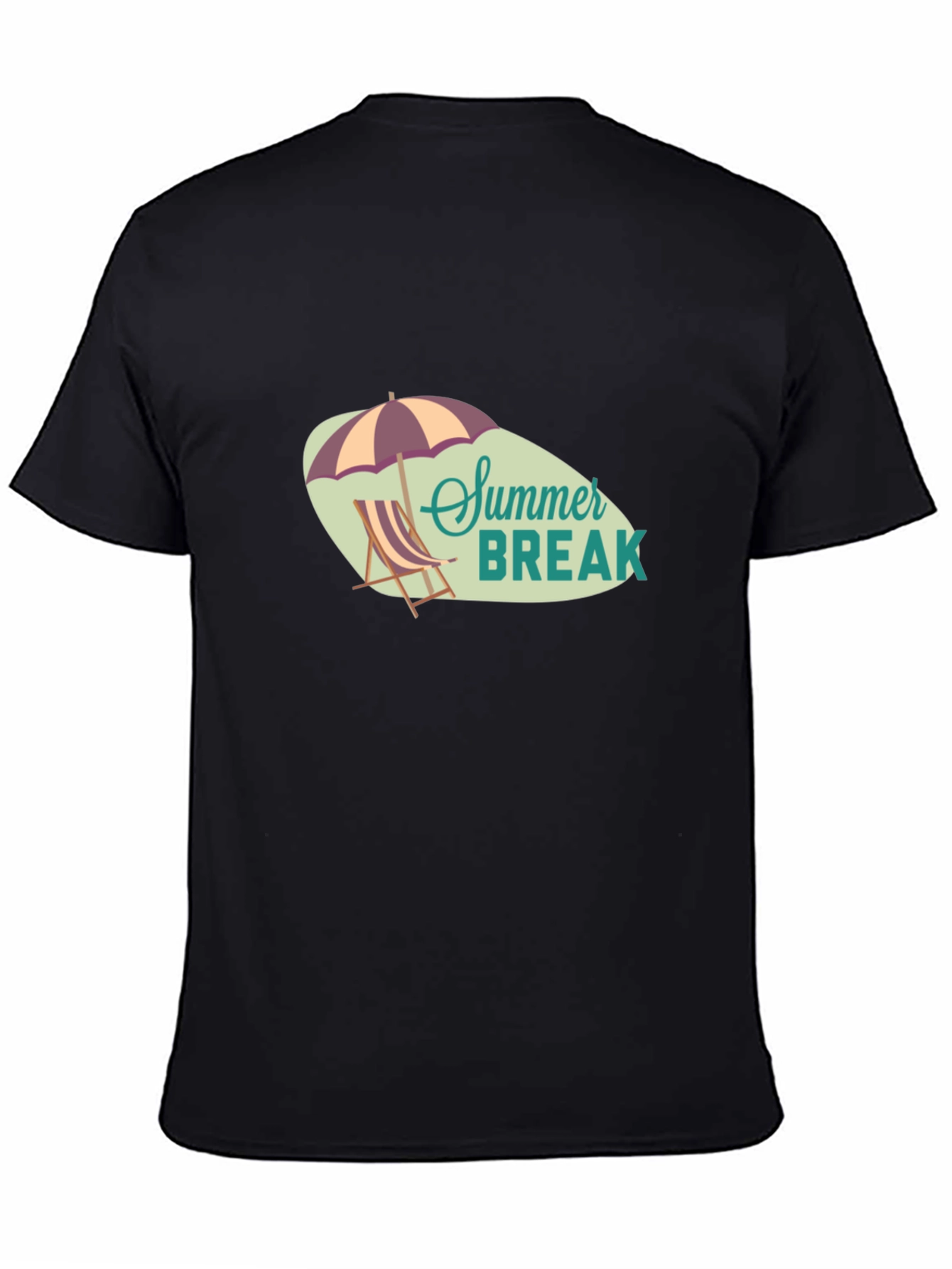 Summer Break Graphic Tee - Mens Black T-Shirt
