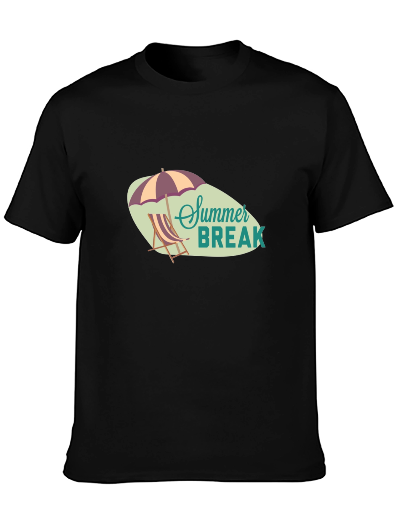 Summer Break Graphic Tee - Mens Black T-Shirt