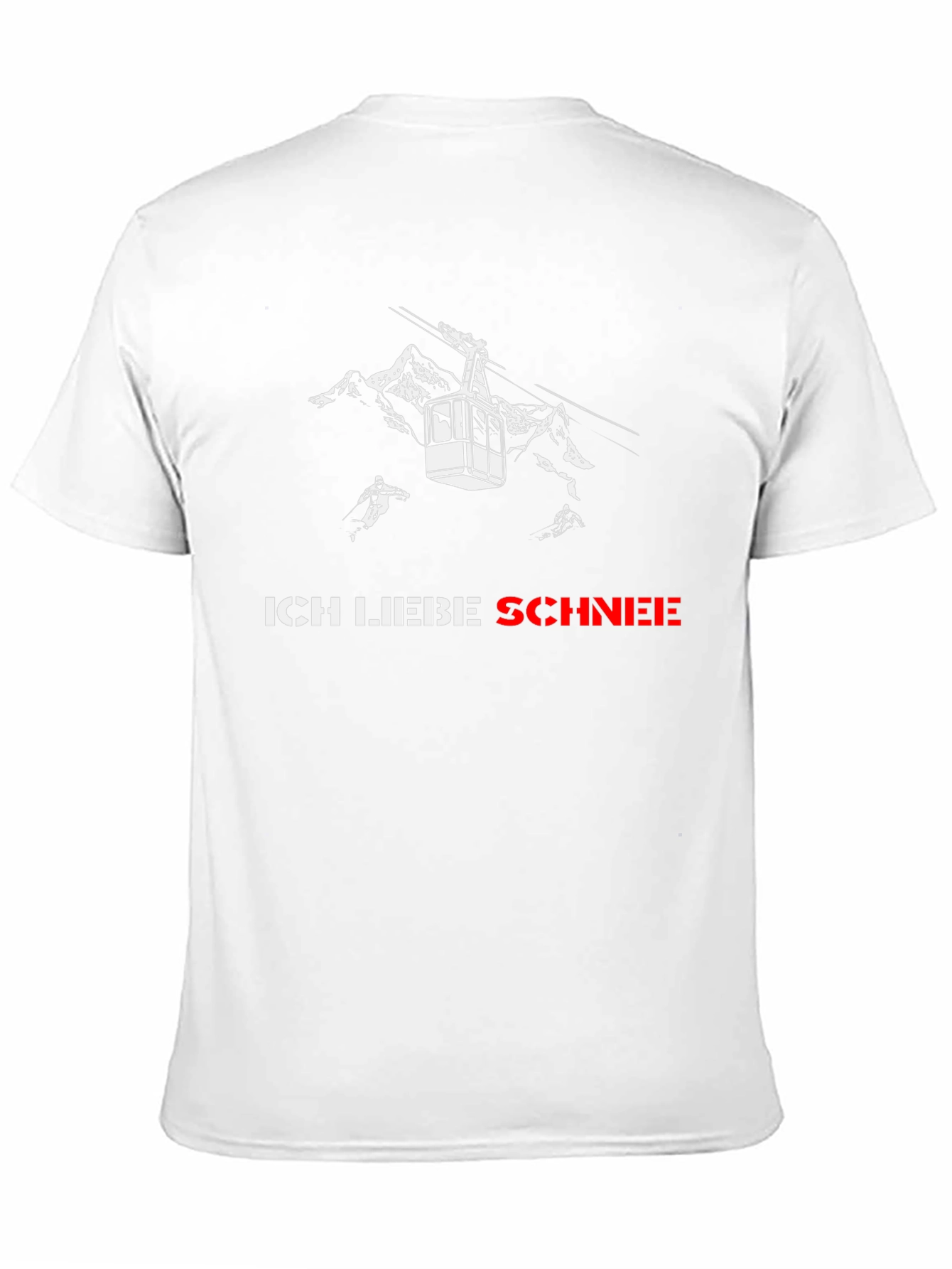 Ich Liebe Schnee Black T-Shirt