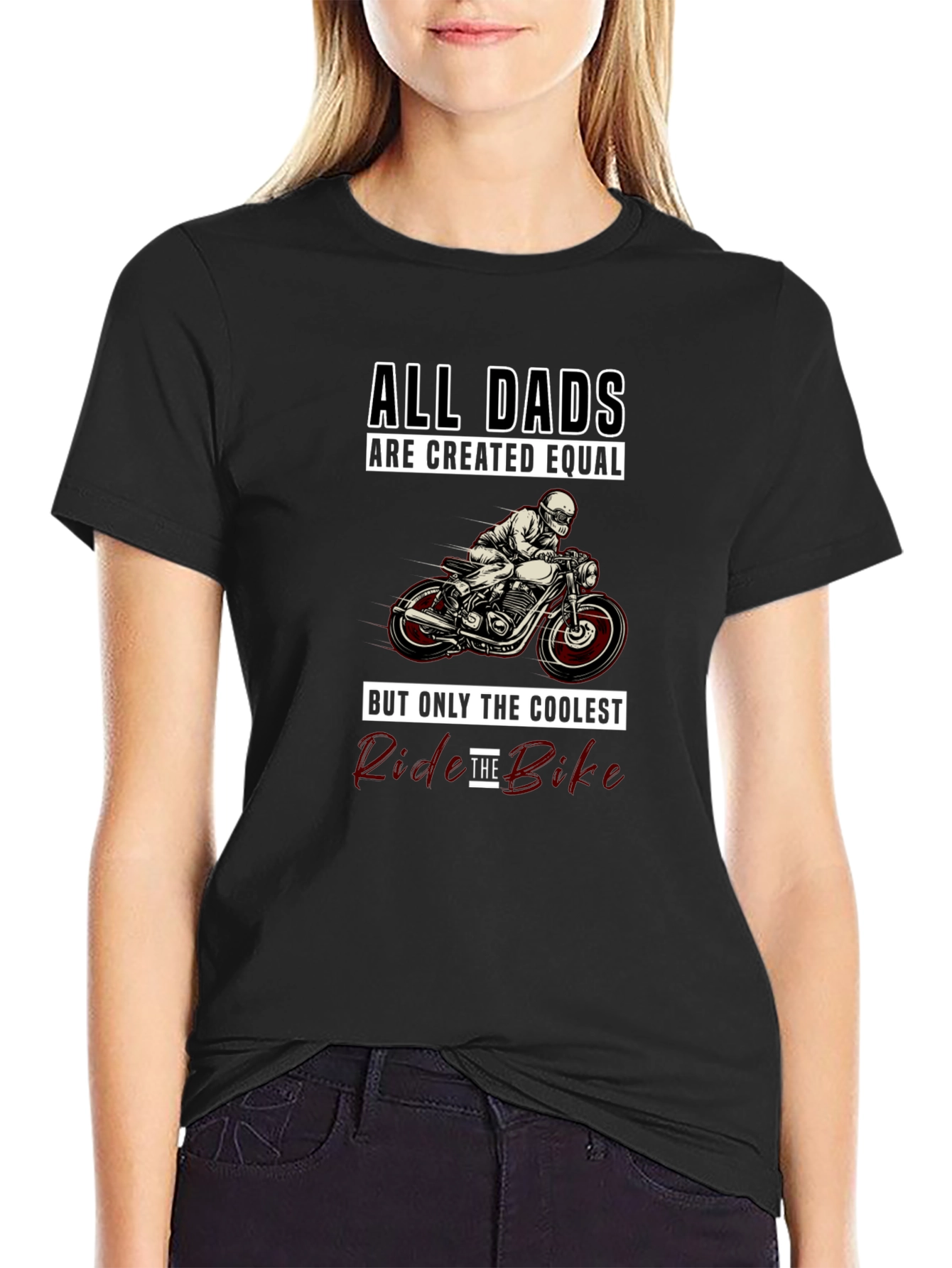 Coolest Dads Ride Bikes Graphic T-Shirt