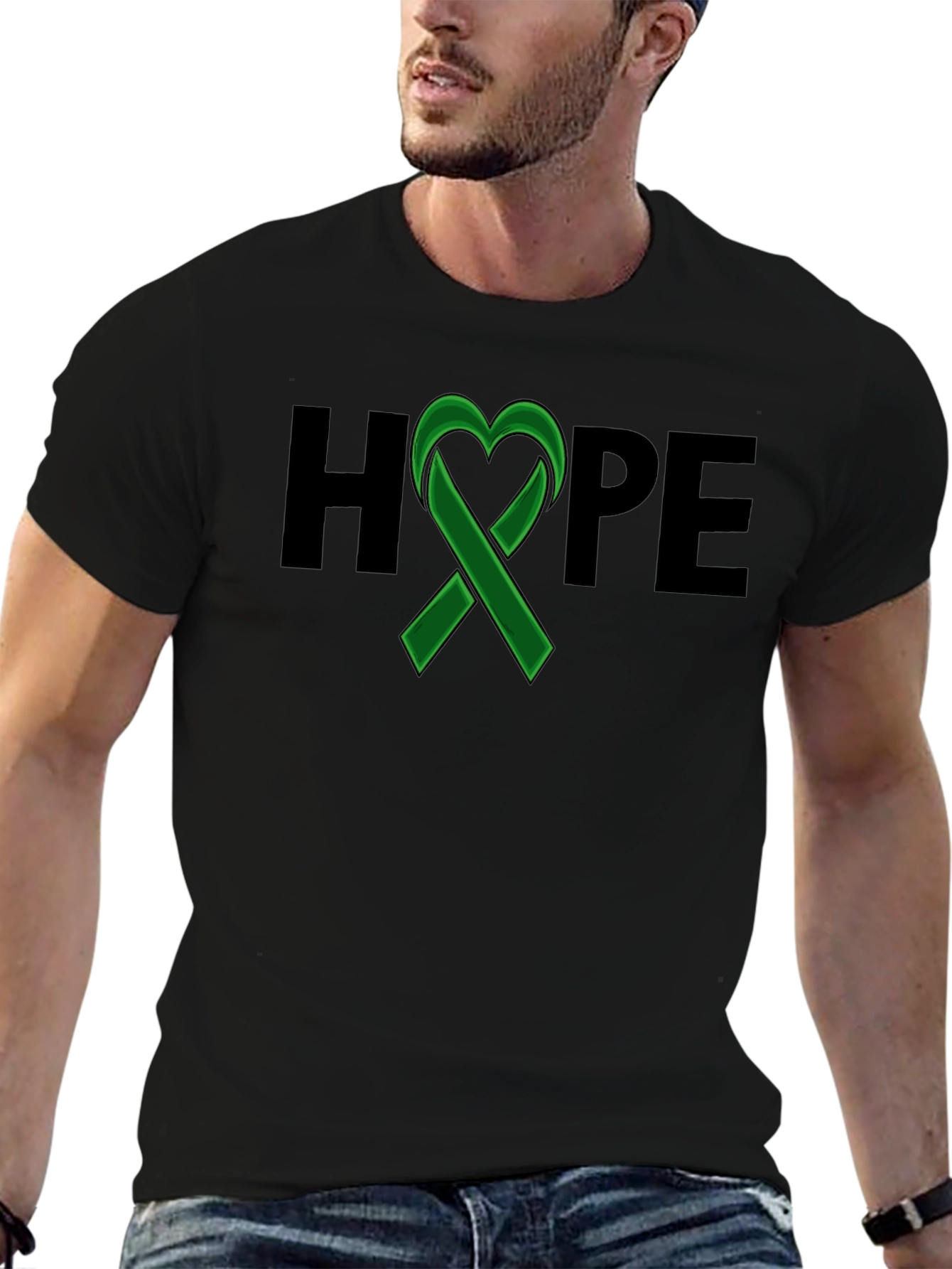 HOPE Ribbon Graphic Tee - Awareness & Support