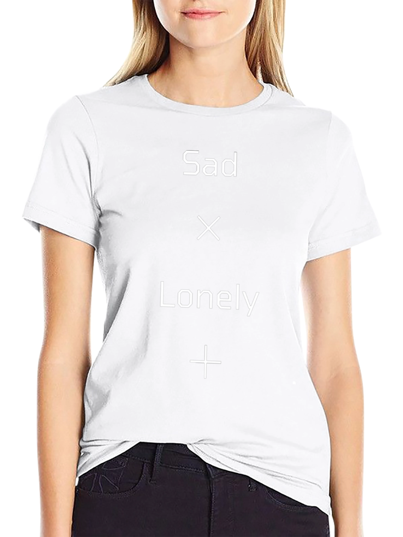 Sad x Lonely Graphic Black Tee