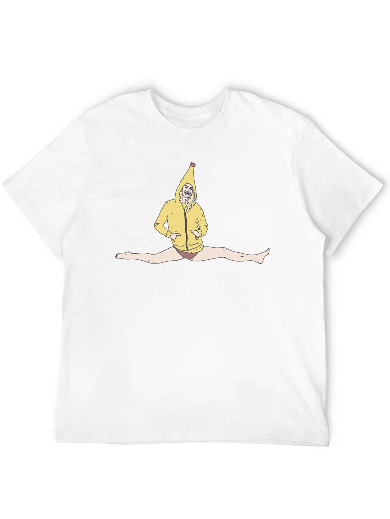 Banana Suit Split T-Shirt - Black