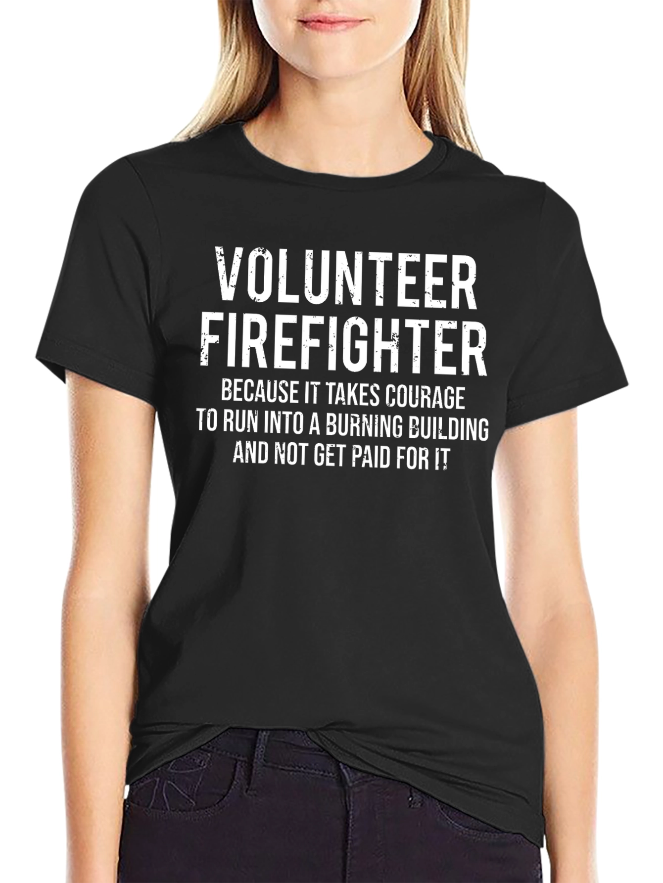 Volunteer Firefighter Courage Graphic Tee