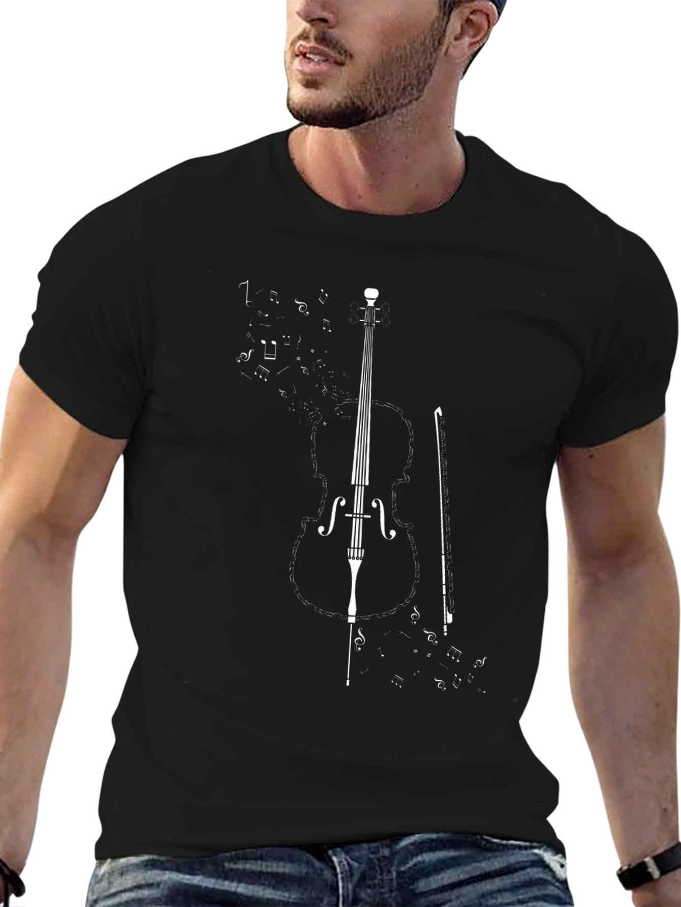 Musical Cello Graphic T-Shirt