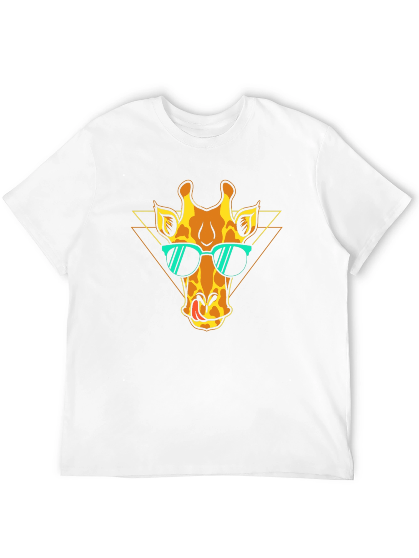 Cool Giraffe Graphic Tee - Black T-Shirt
