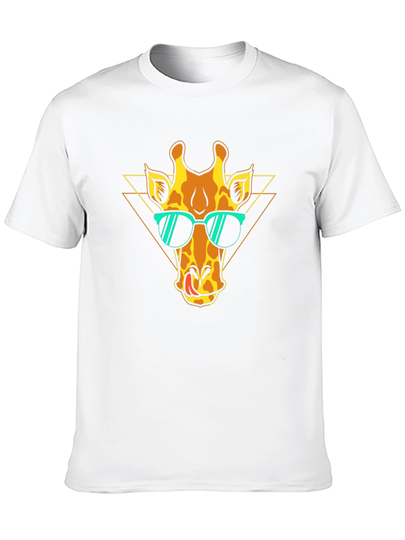 Cool Giraffe Graphic Tee - Black T-Shirt