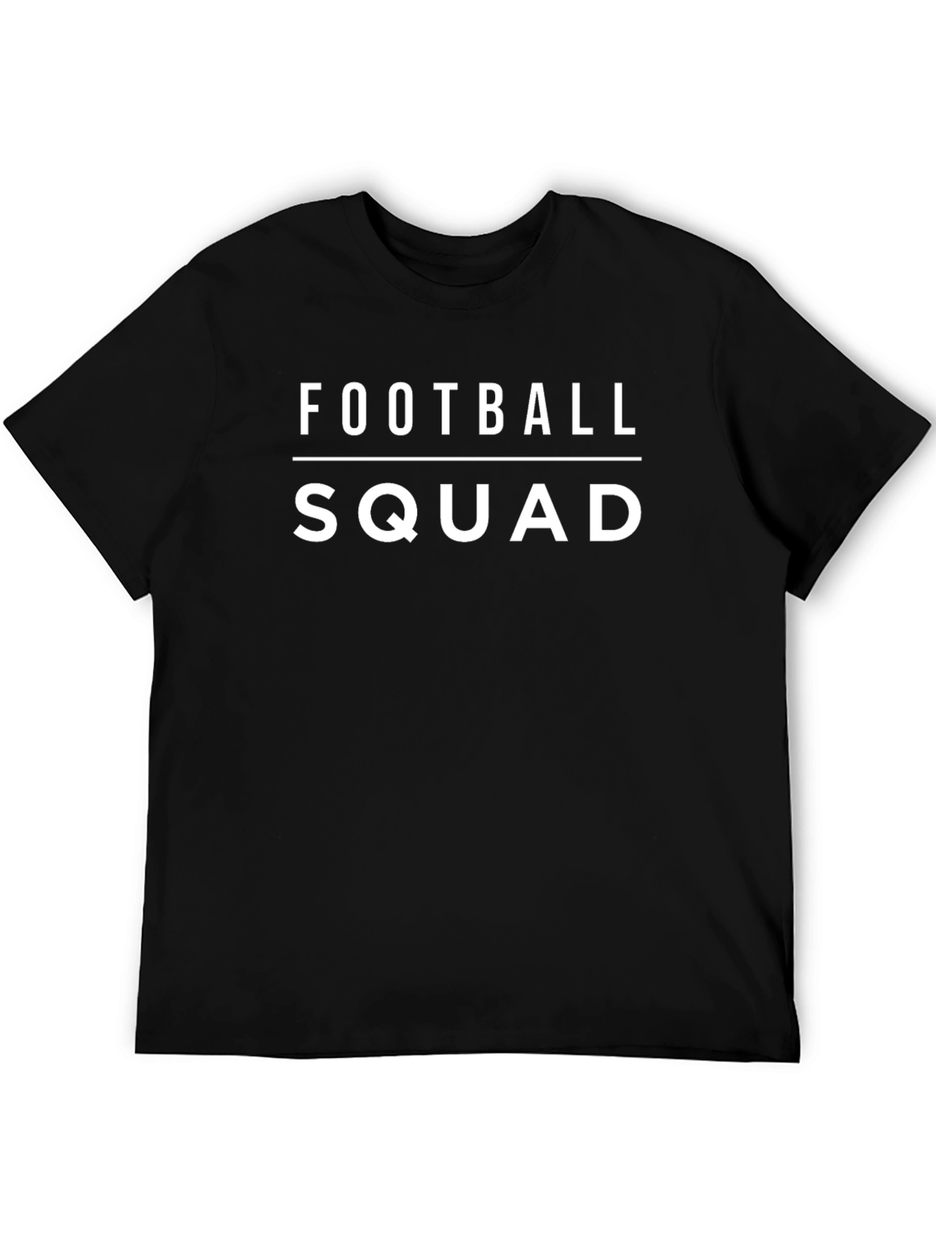 Football Squad Graphic T-Shirt - Black