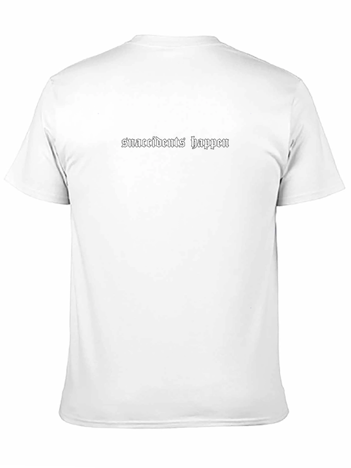 Snaccidents Happen Black Graphic Tee