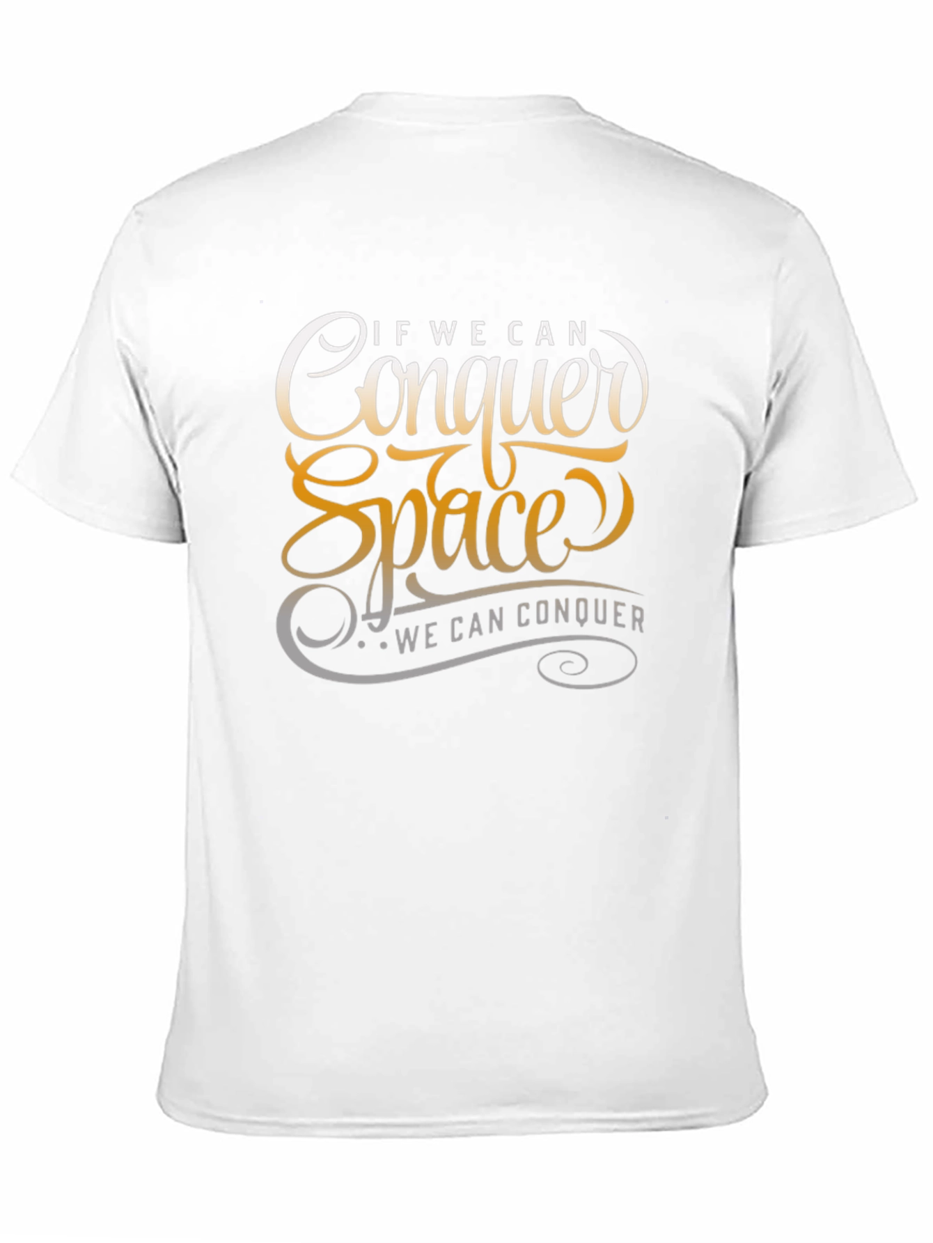 Conquer Space Graphic Print Black T-Shirt