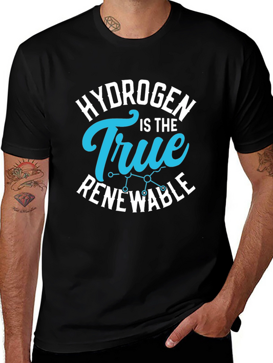 Hydrogen Renewable Energy Graphic T-Shirt