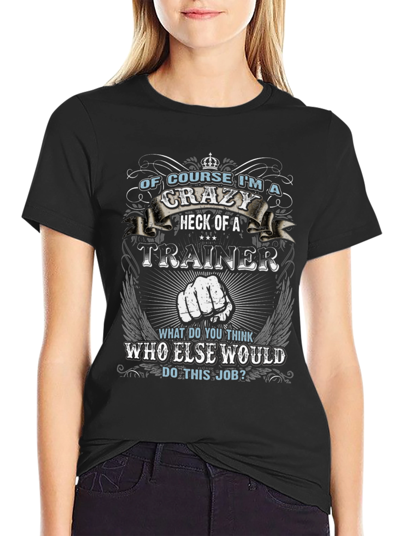 Crazy Trainer T-Shirt - Novelty Graphic Tee