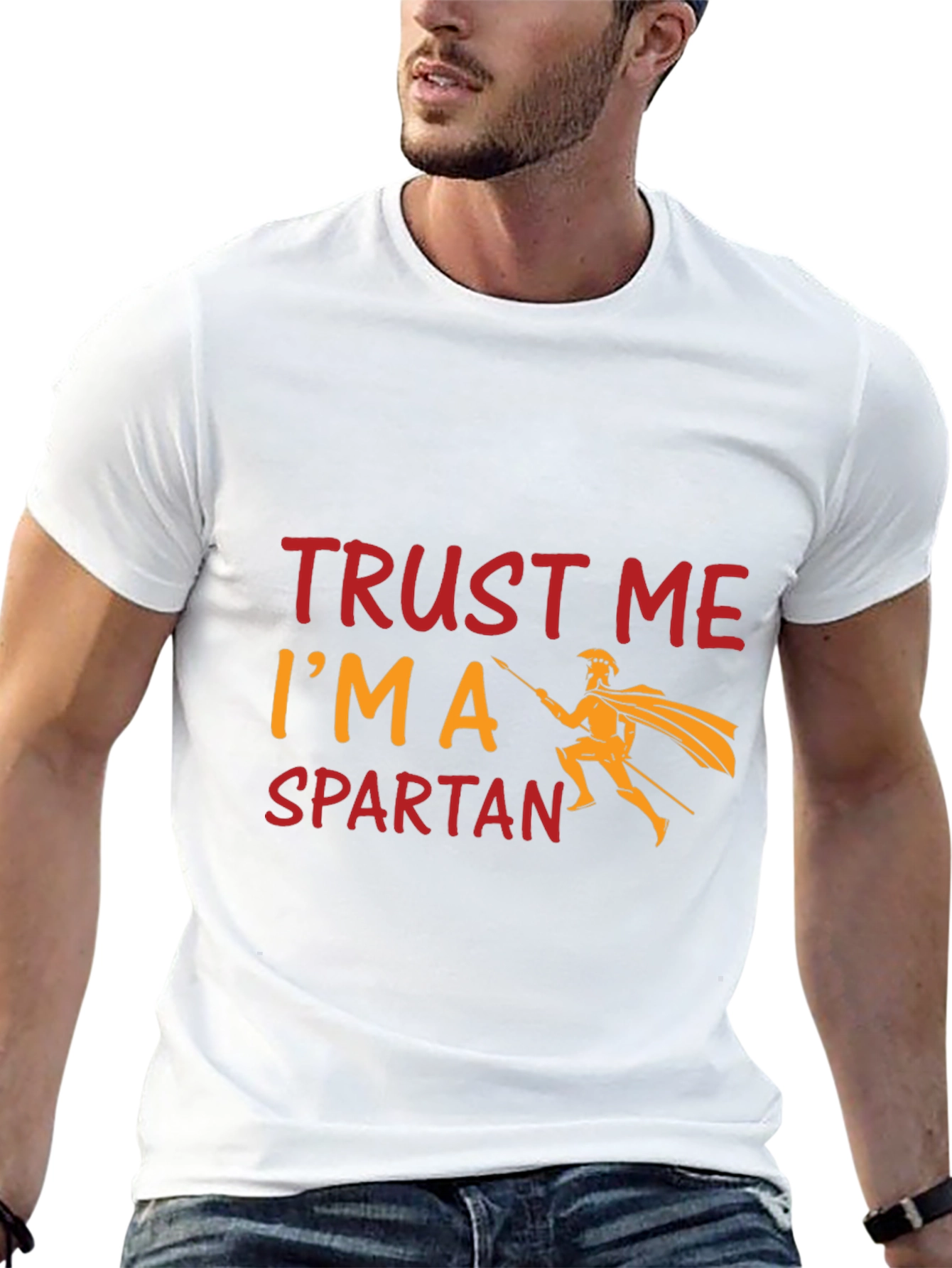 Trust Me Im a Spartan Black T-Shirt